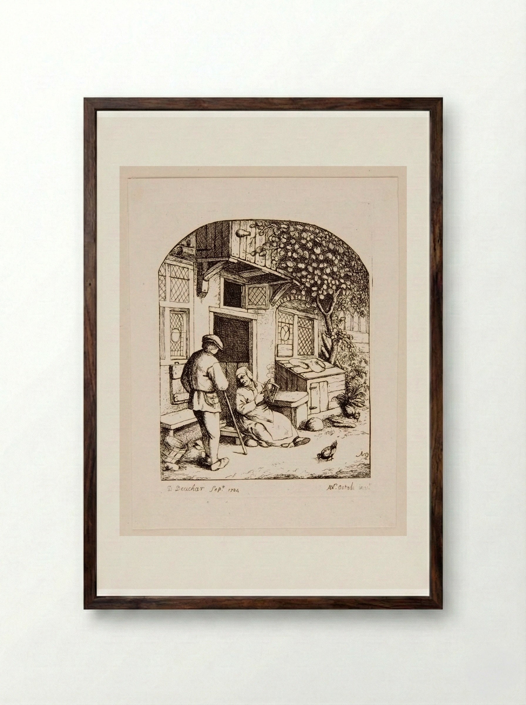 Spinner - David Deuchar - Framed Print Dark Wood