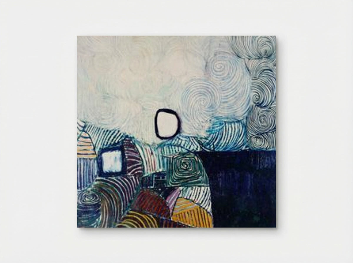 Spiral Development in Green, Violet, Blue & Gold - Victor Pasmore - Poster