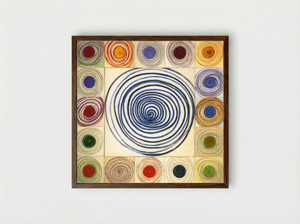 Spirals - Terry Frost - Framed Print Dark Wood