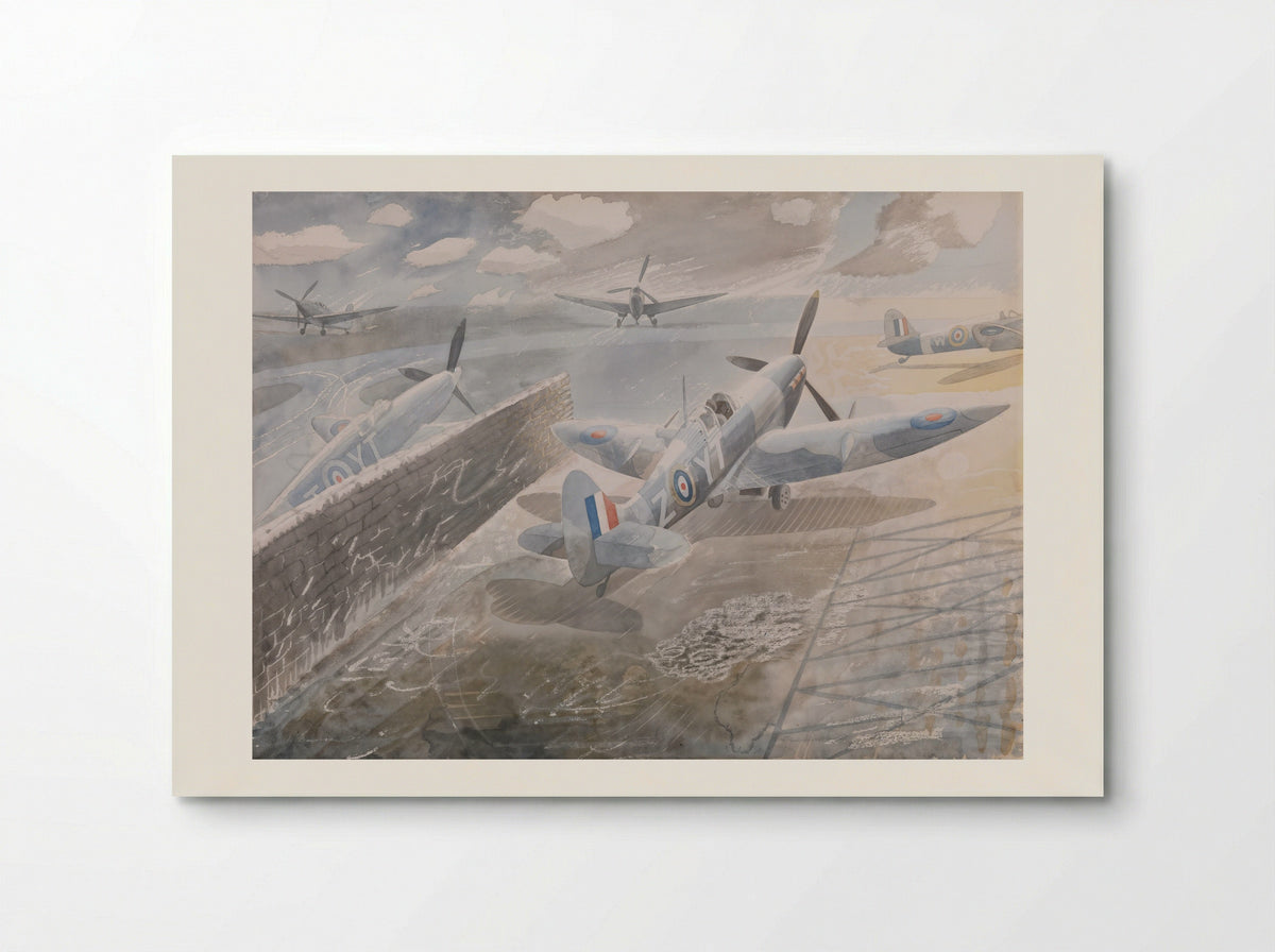 Spitfires at Sawbridgeworth - Eric Ravilious - Poster