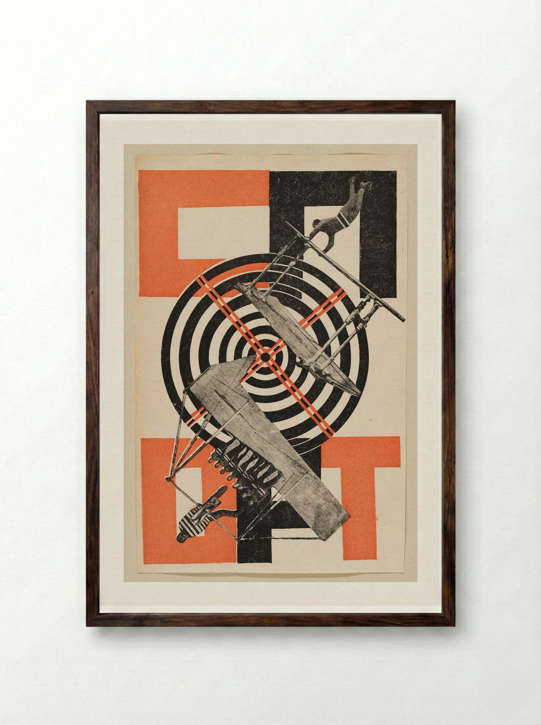 Sport - Gustavs Klucis - Framed Print Dark Wood