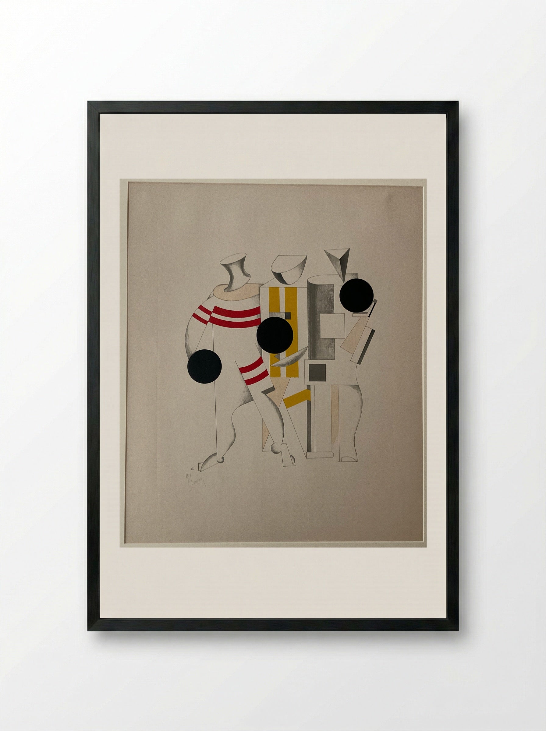 Sportsmen - El Lissitzky - Framed Print Black