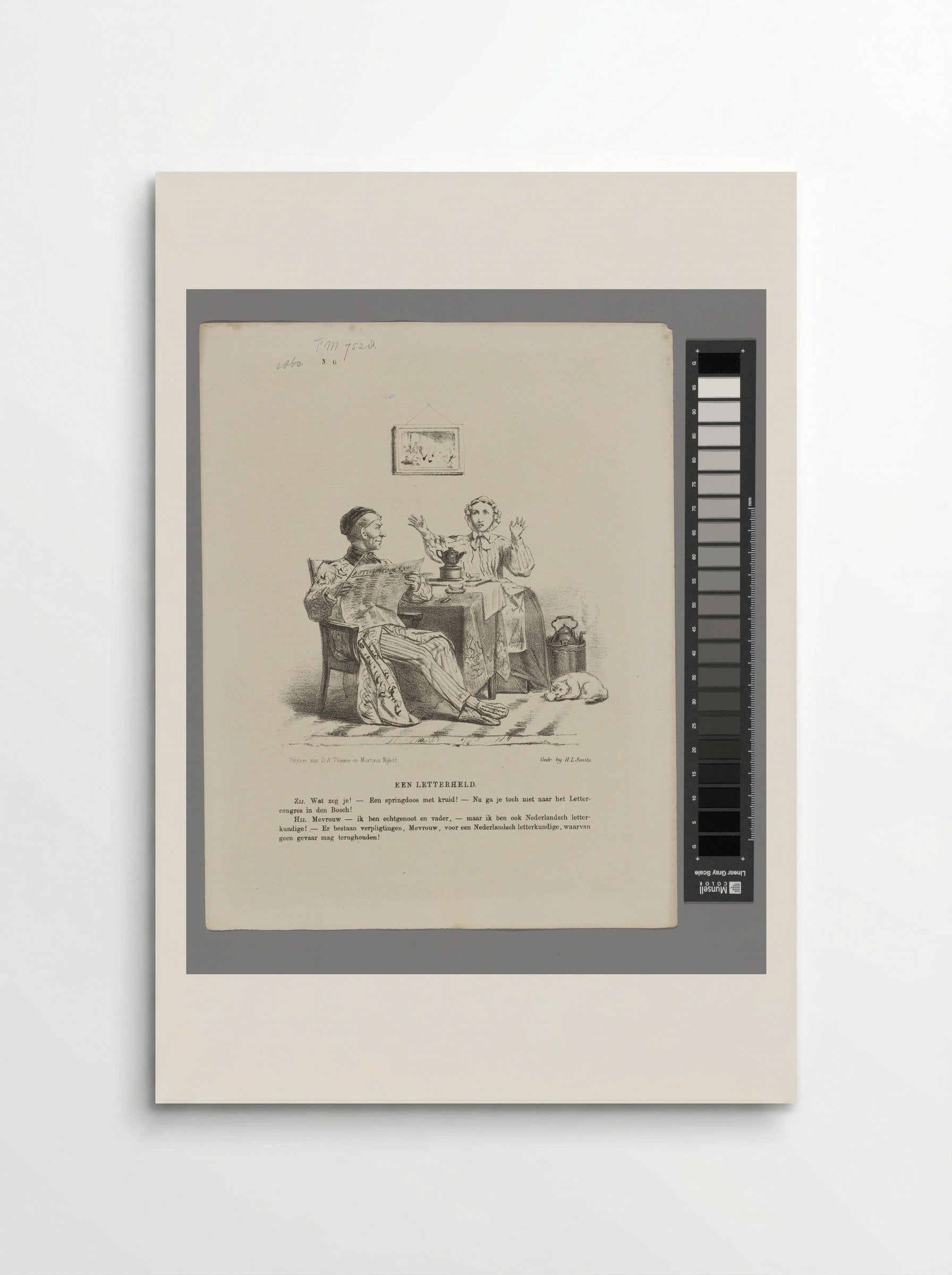 Spotprent op het Letterkundig Congres in Den Bosch - Johan Michaël Schmidt Crans - Poster