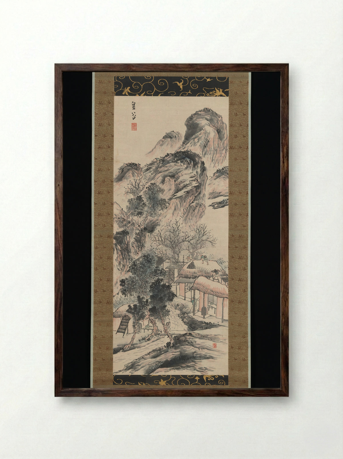Spring Cleaning - Yokoi Kinkoku - Framed Print Dark Wood