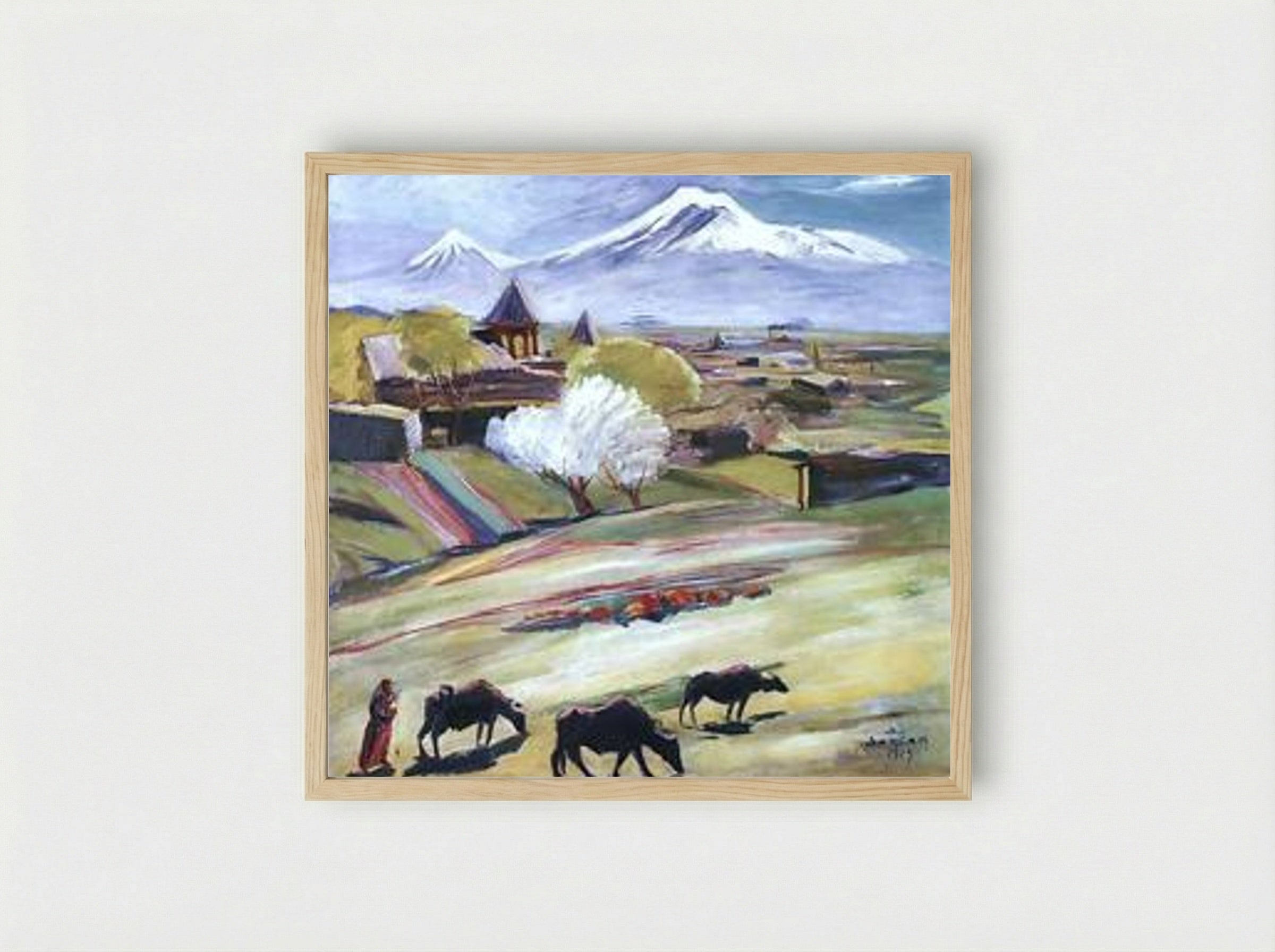 Spring Day - Martiros Saryan - Framed Print Wood
