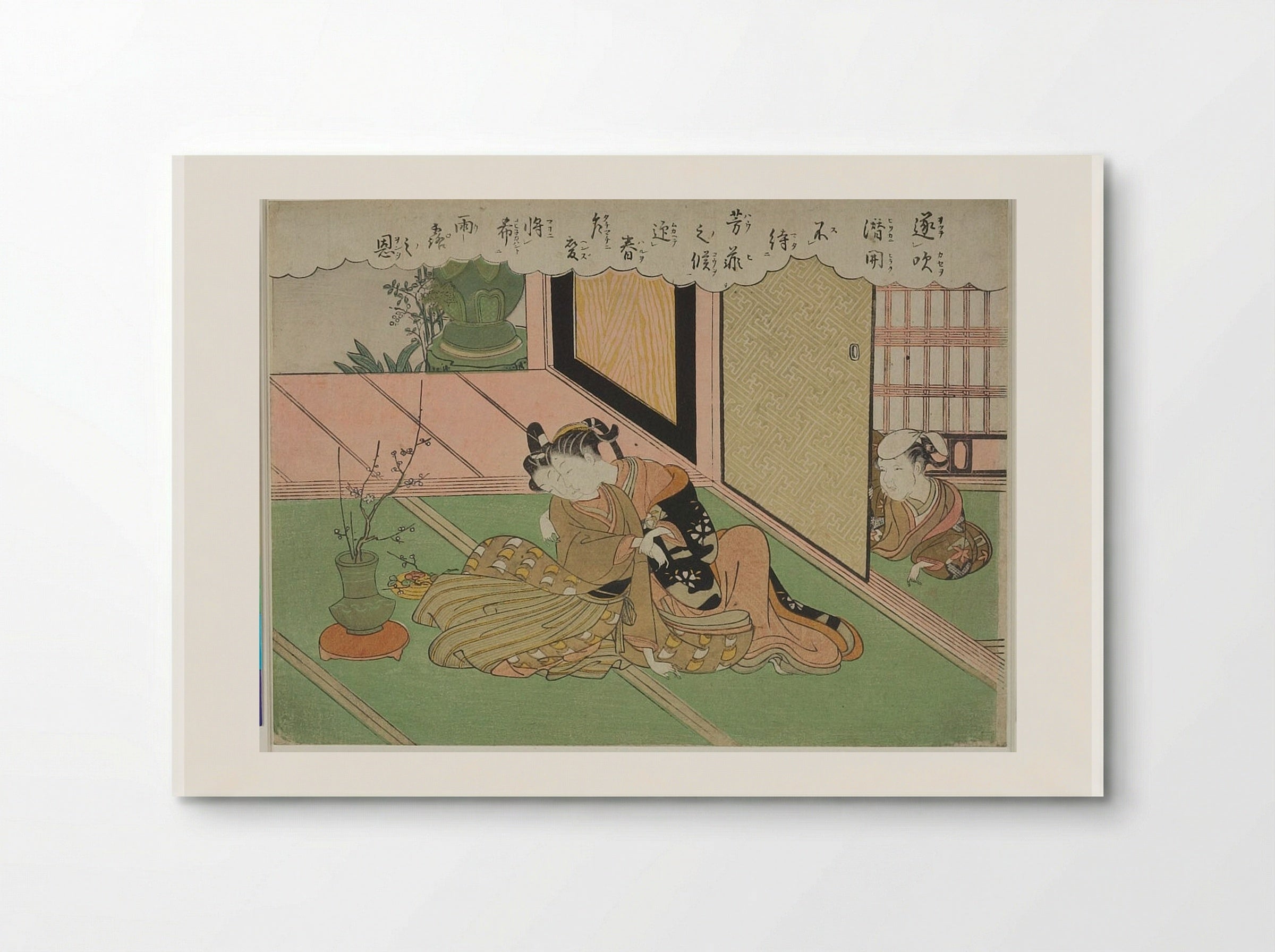Spring Flowers Arranged for a Soiree - Suzuki Harunobu - Poster