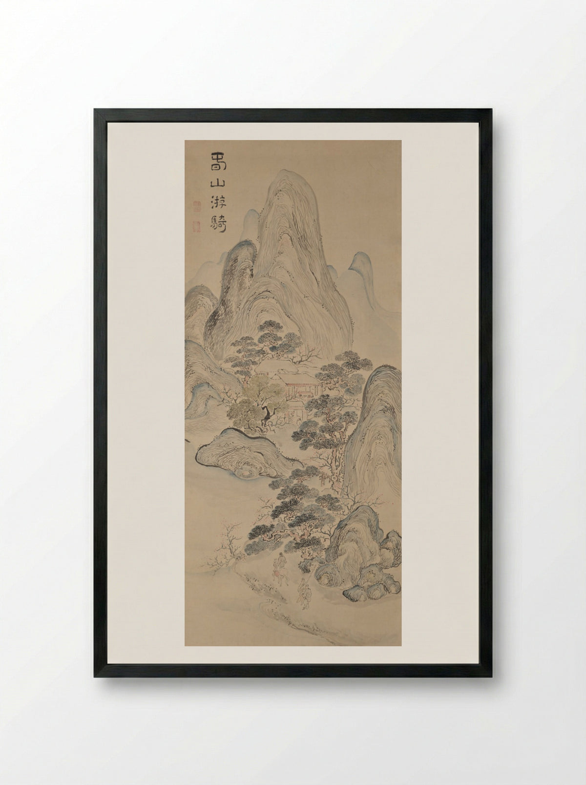 Spring Landscape - Ike Taiga - Framed Print Black