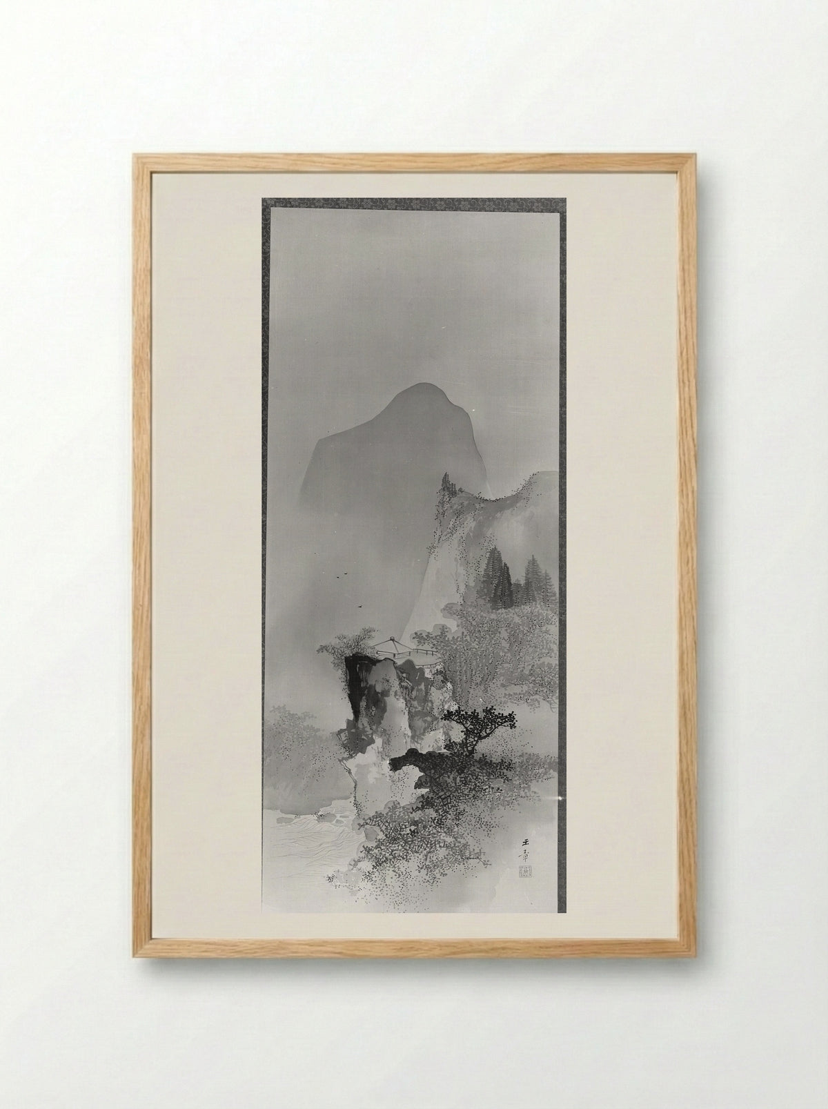 Spring Landscape - Kawabata Gyokushō - Framed Print Wood