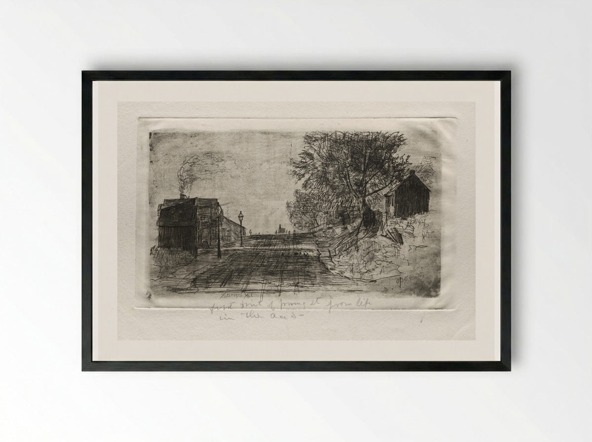 Spring Street - Otto H. Bacher - Framed Print Black