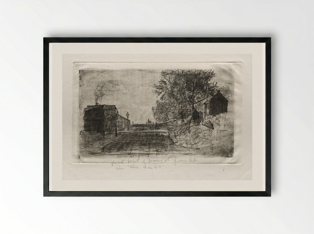 Spring Street - Otto H. Bacher - Framed Print Black