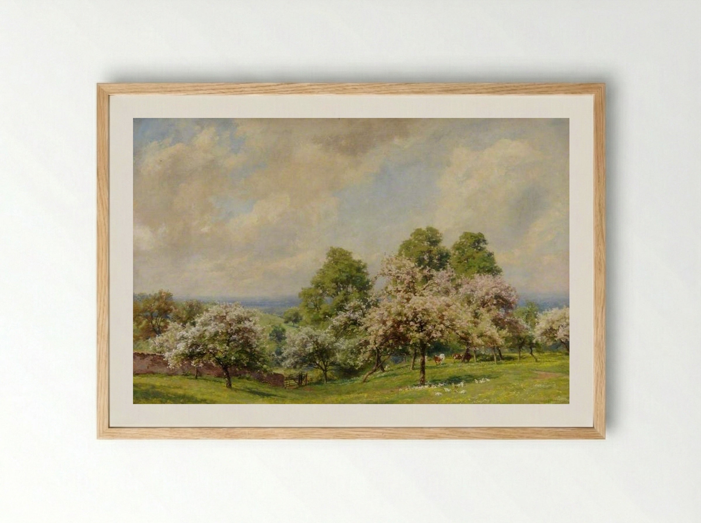 Spring Sunshine - Alfred Parsons - Framed Print Wood