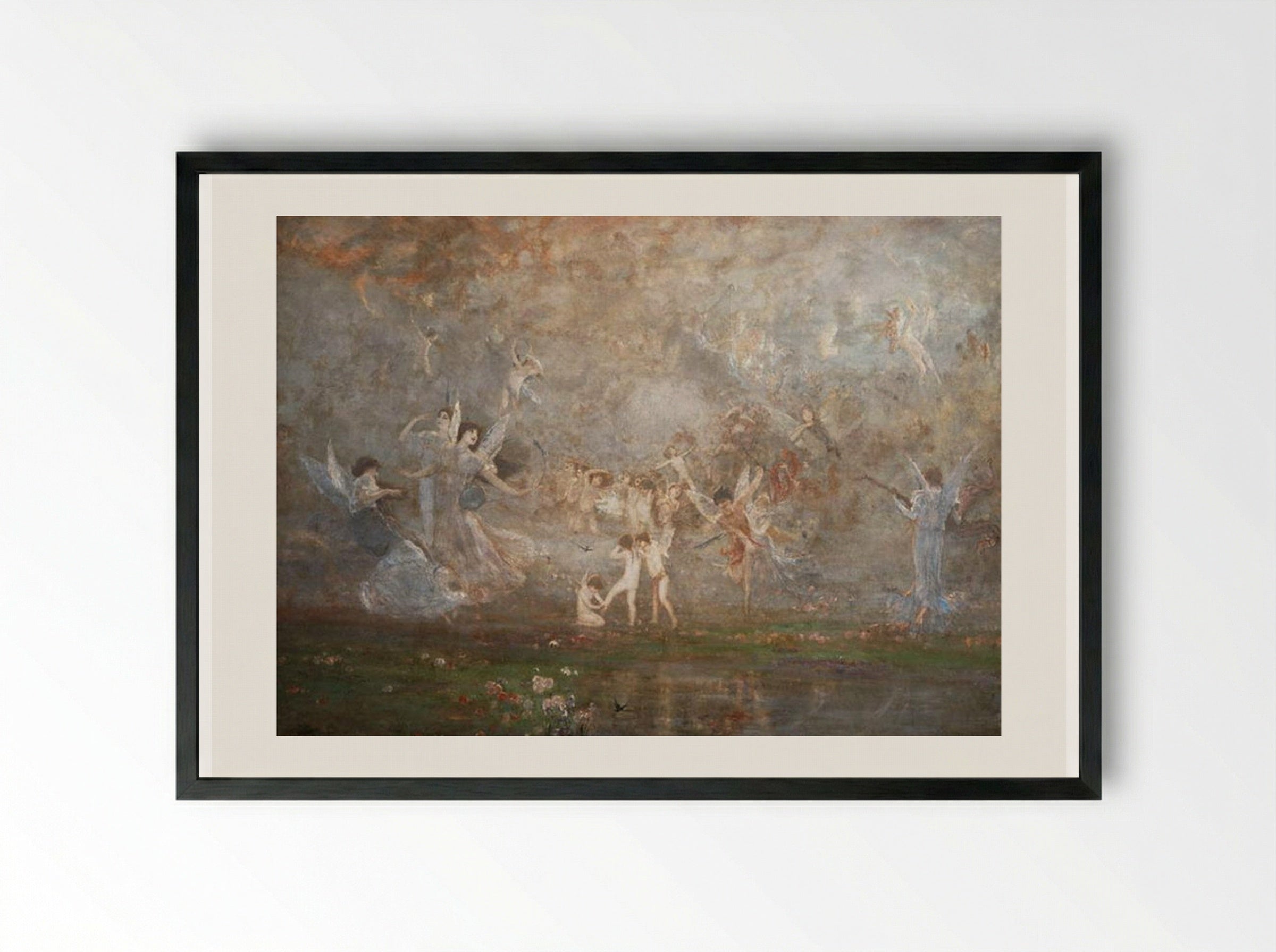 Spring Symphony - Nikolaos Gyzis - Framed Print Black