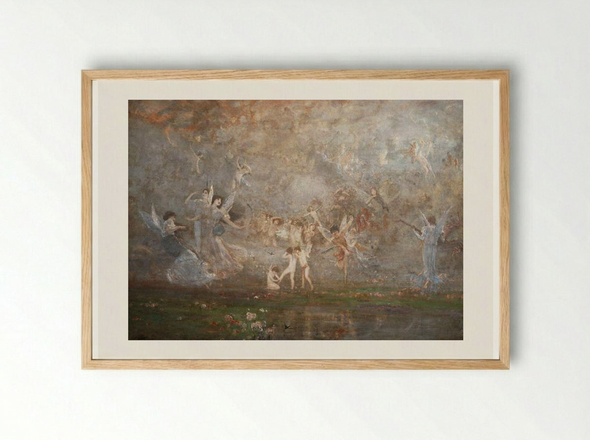 Spring Symphony - Nikolaos Gyzis - Framed Print Wood