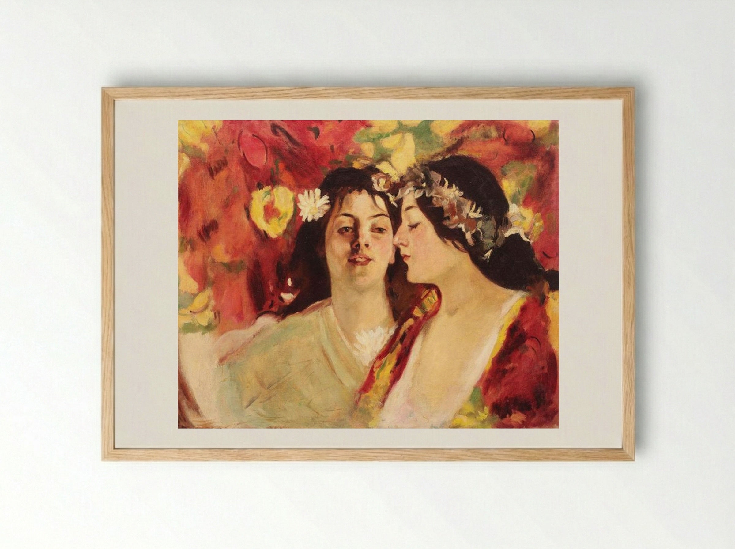 Spring (Two Muses) - Stefan Luchian - Framed Print Wood