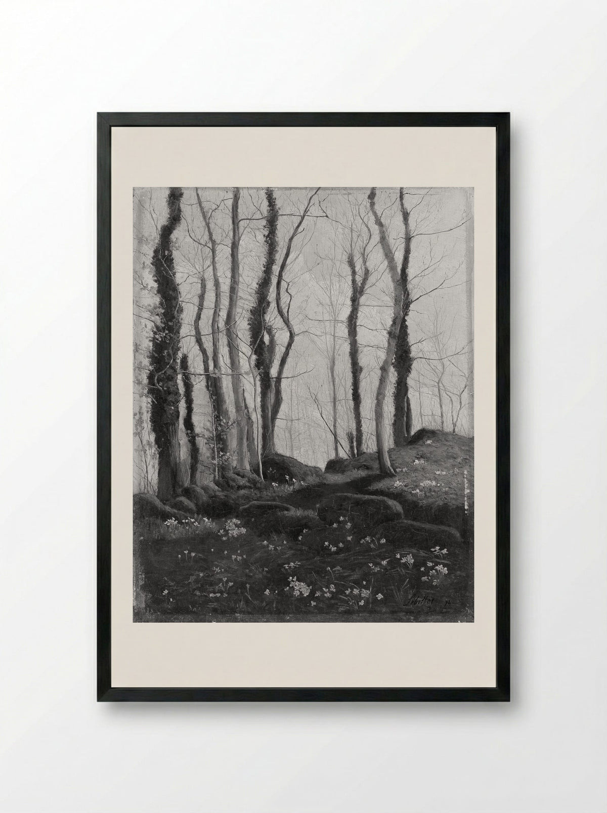 Spring in Brittany - Paul Sébillot - Framed Print Black
