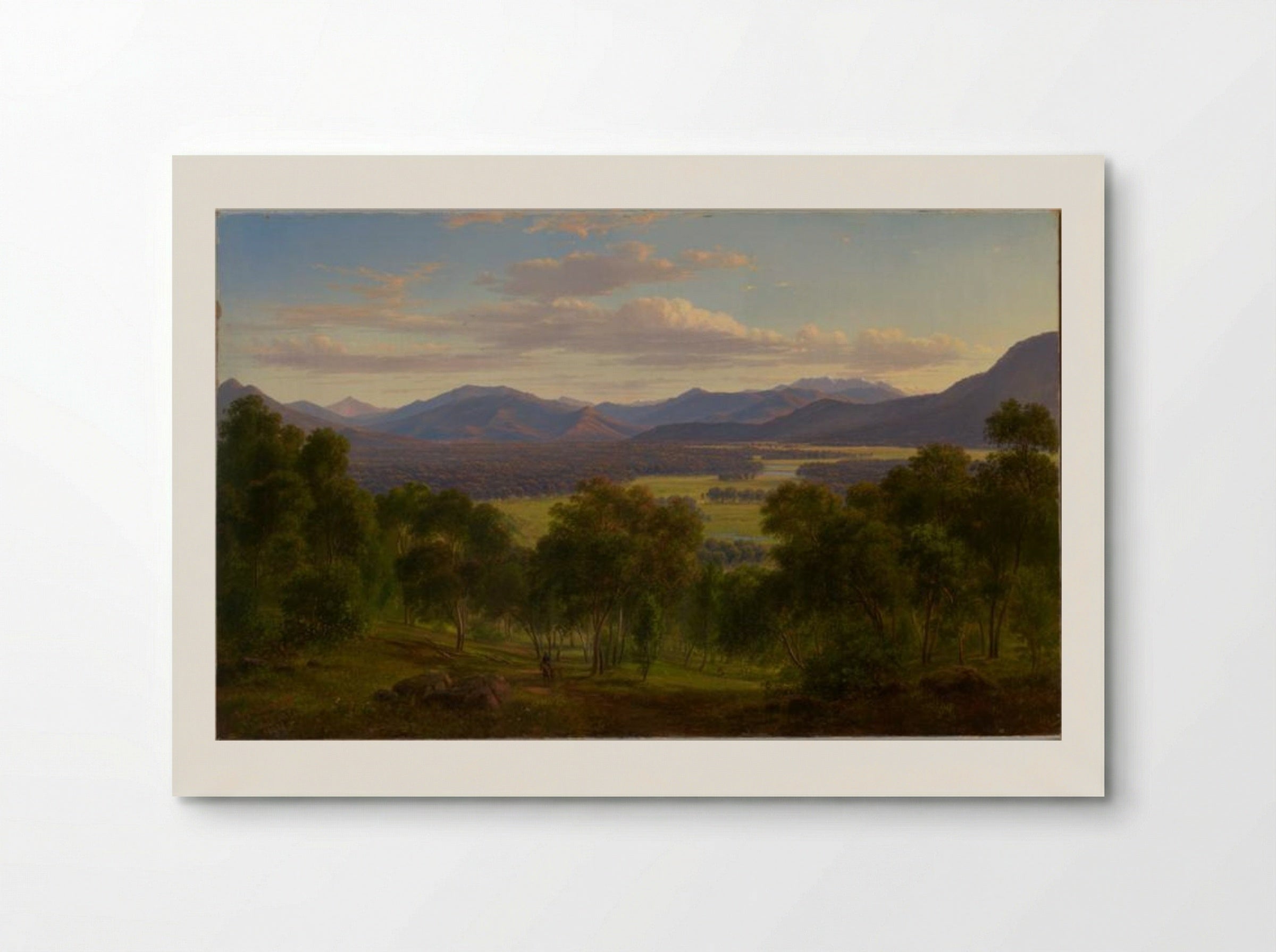 Spring in the valley of the Mitta Mitta with the Bogong Ranges in the distance - Eugene von Guerard - Poster