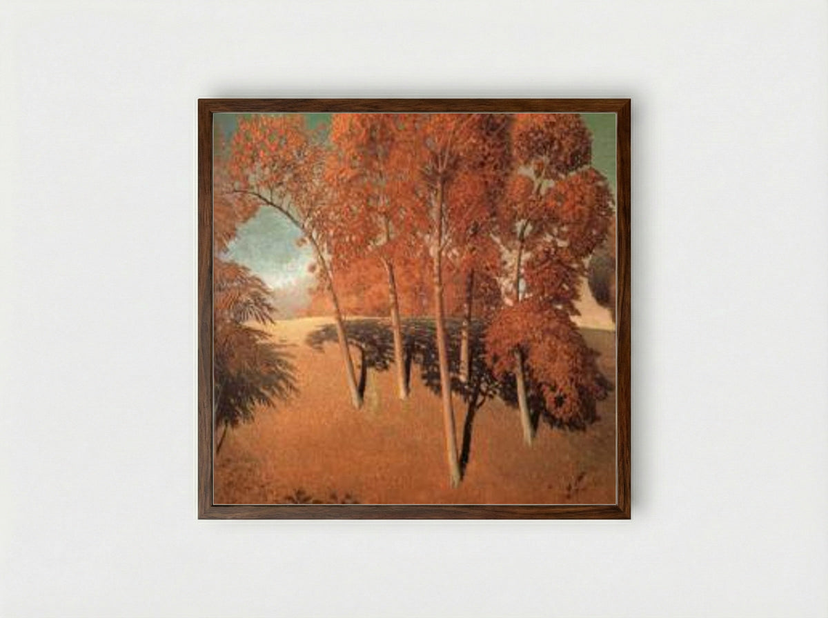 Spring's Oak - Grant Wood - Framed Print Dark Wood
