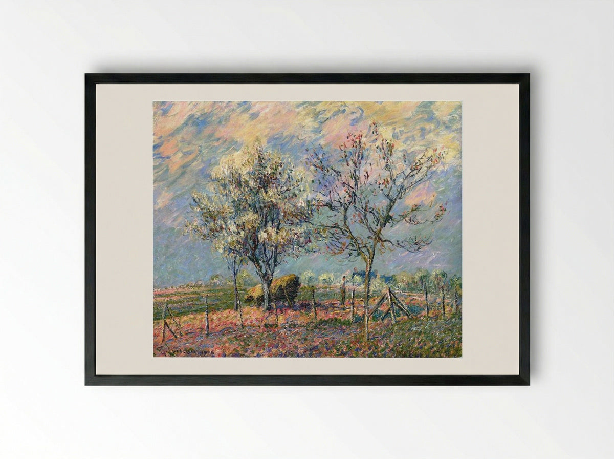 Spring - Gustave Loiseau - Framed Print Black