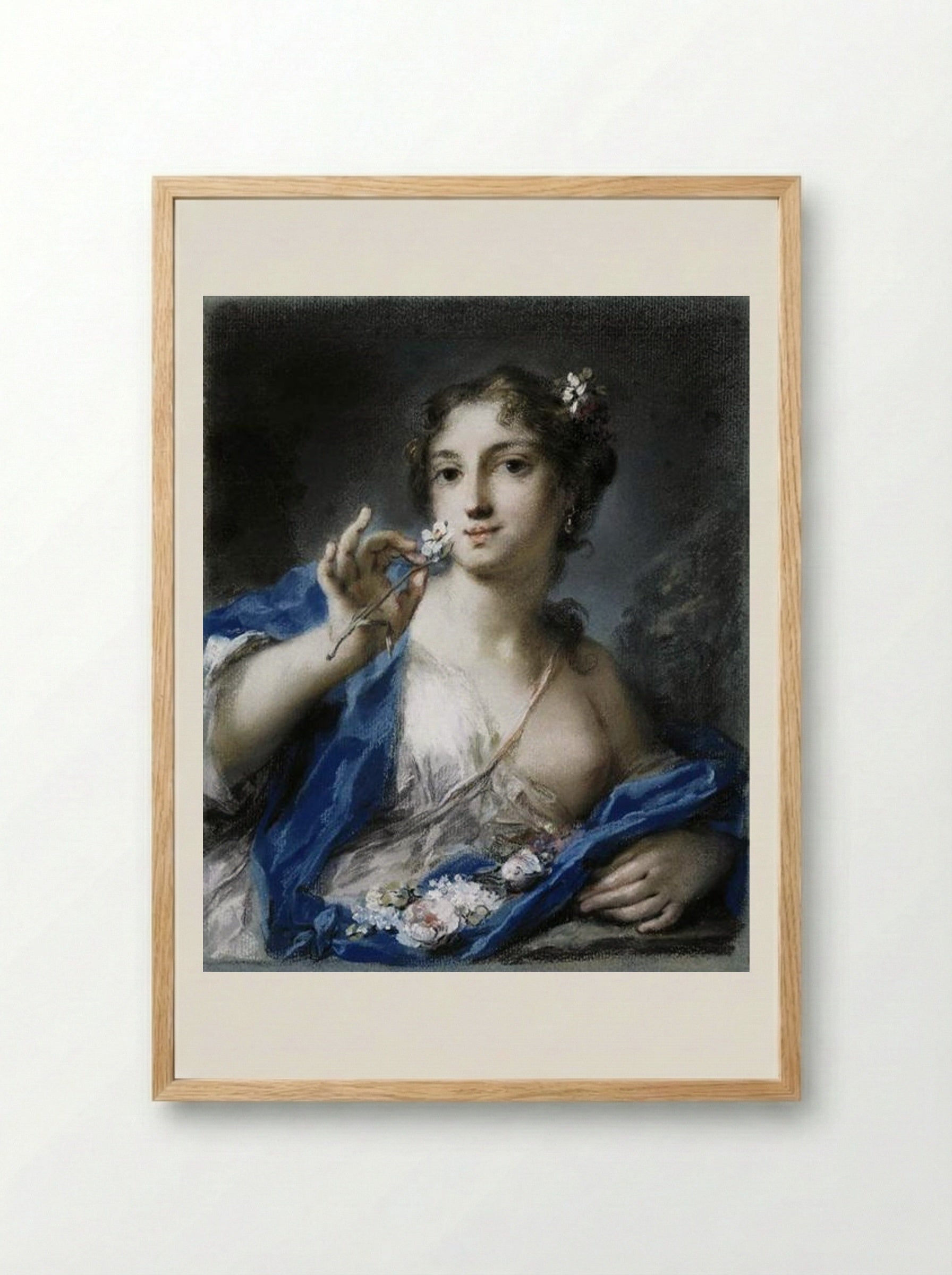 Spring - Rosalba Carriera - Framed Print Wood