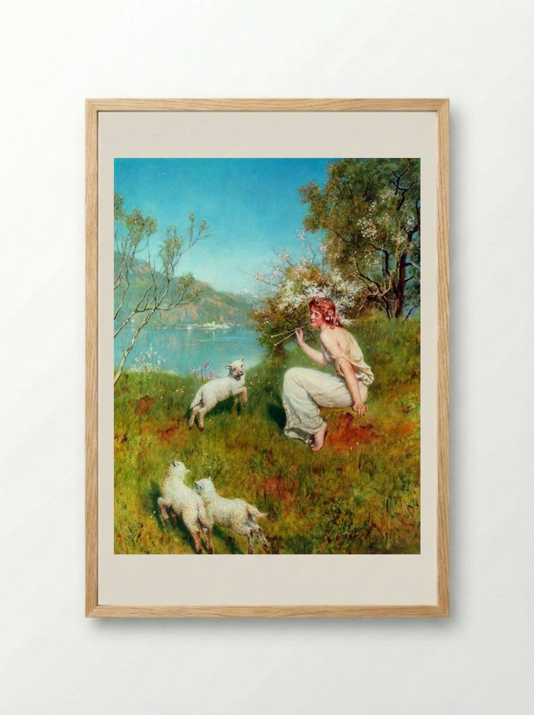 Spring - John Collier - Framed Print Wood