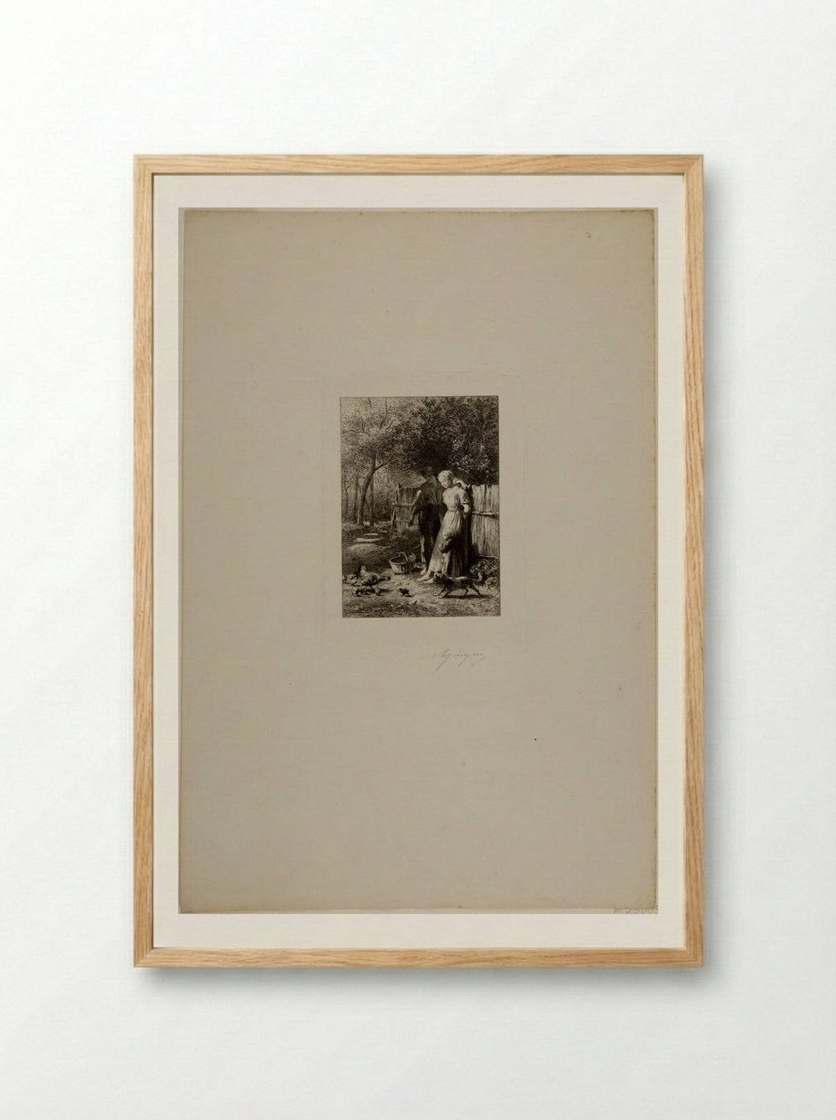 Spring - Charles-Émile Jacque - Framed Print Wood