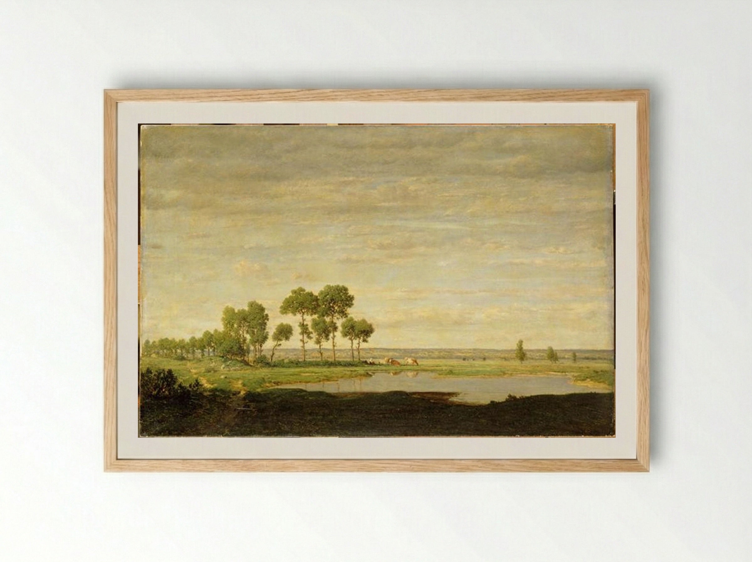 Spring - Théodore Rousseau - Framed Print Wood