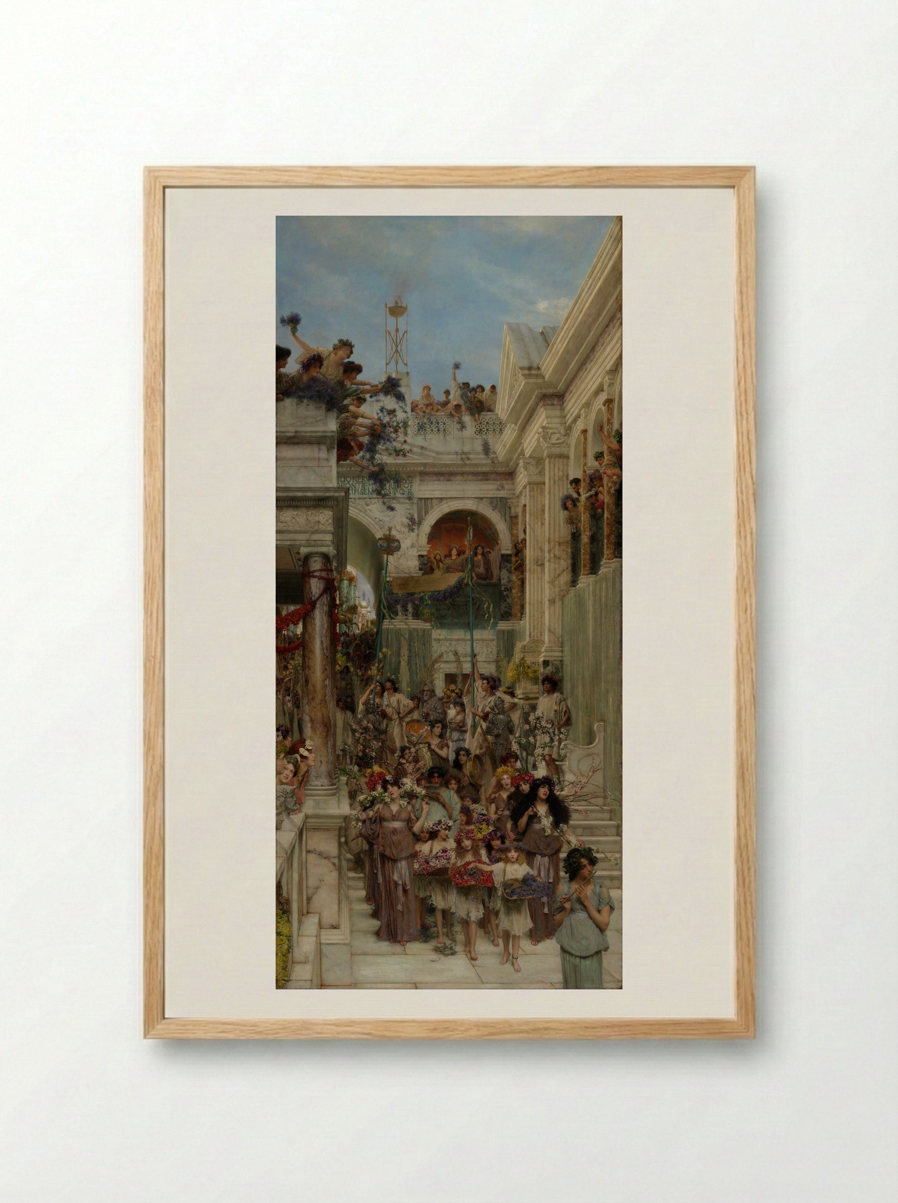 Spring - Sir Lawrence Alma-Tadema - Framed Print Wood