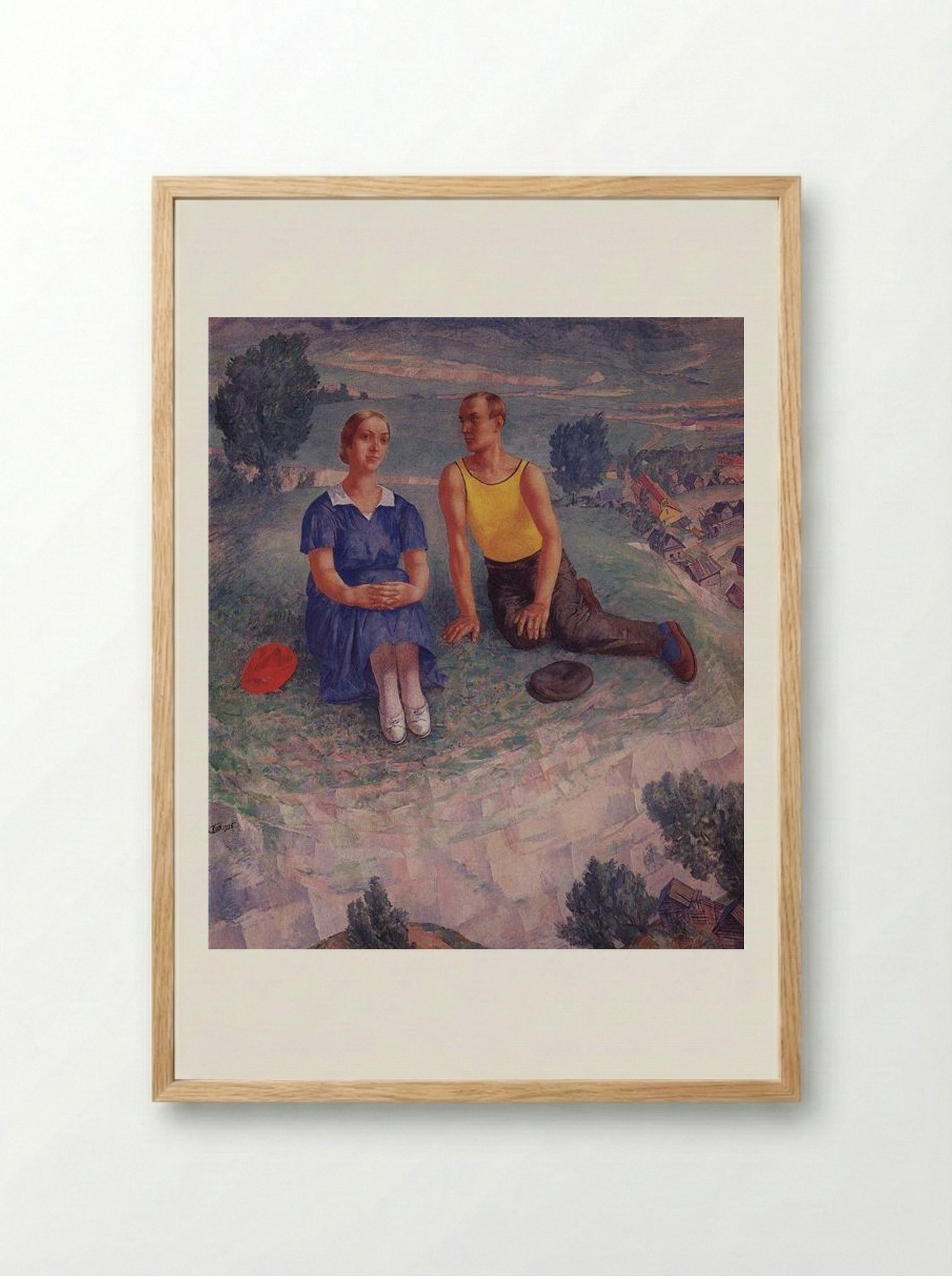 Spring - Kuzma Petrov-Vodkin - Framed Print Wood