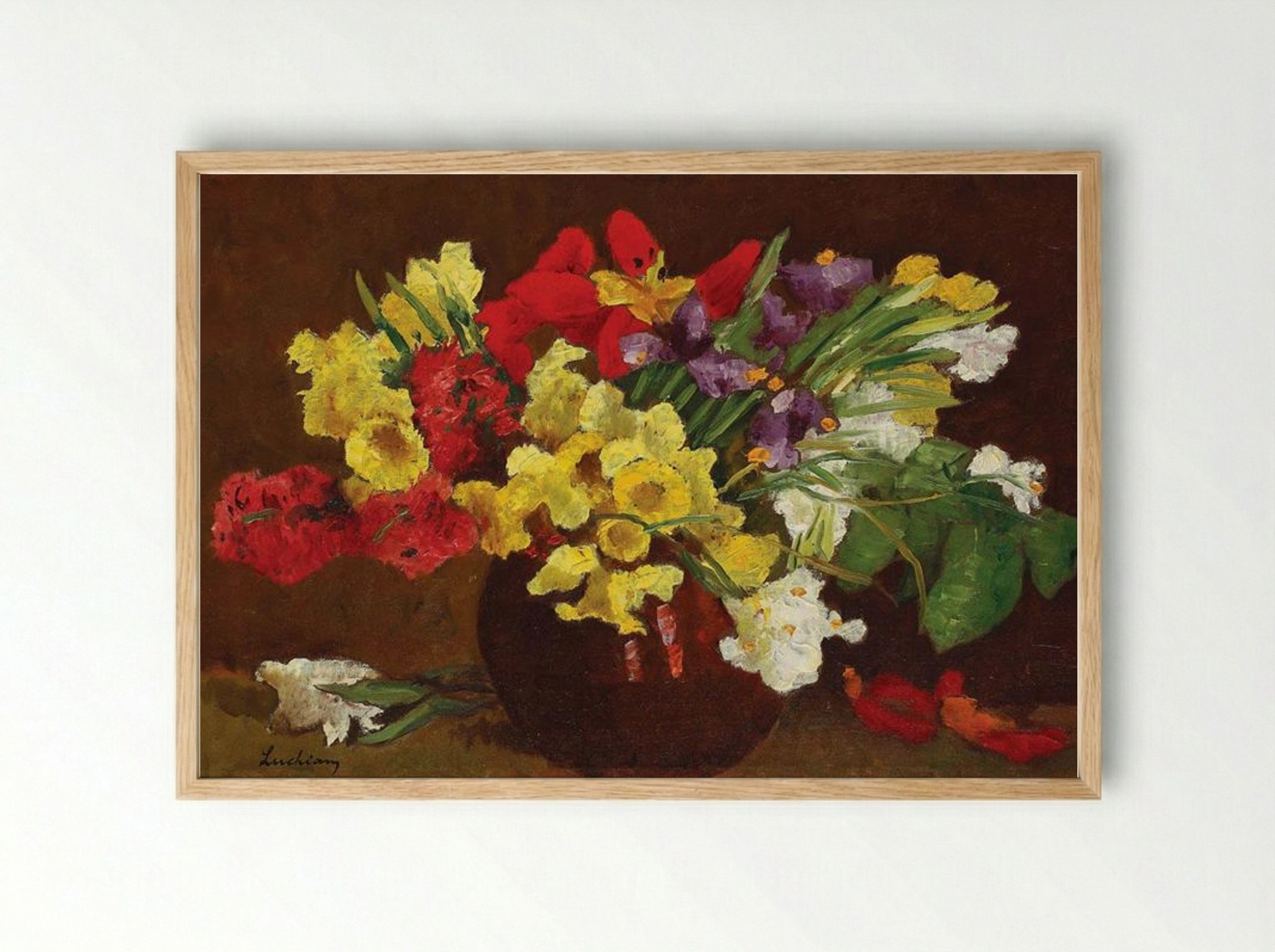 Springtime Flowers - Stefan Luchian - Framed Print Wood