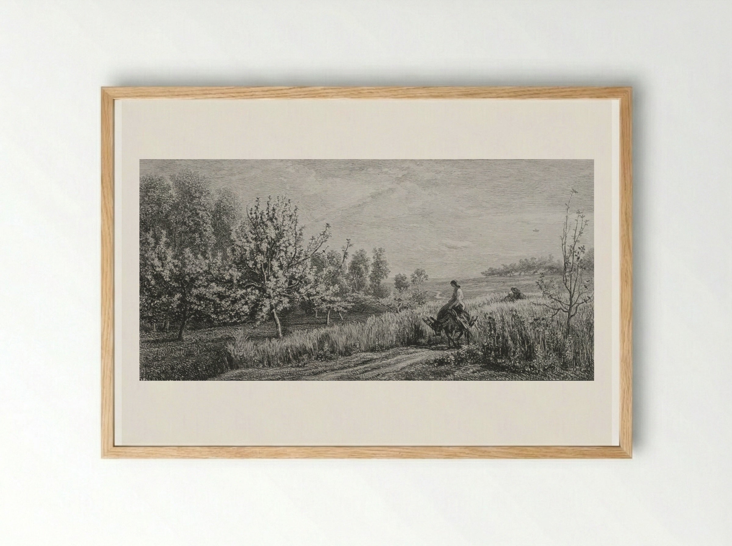 Springtime - Charles-François Daubigny - Framed Print Wood