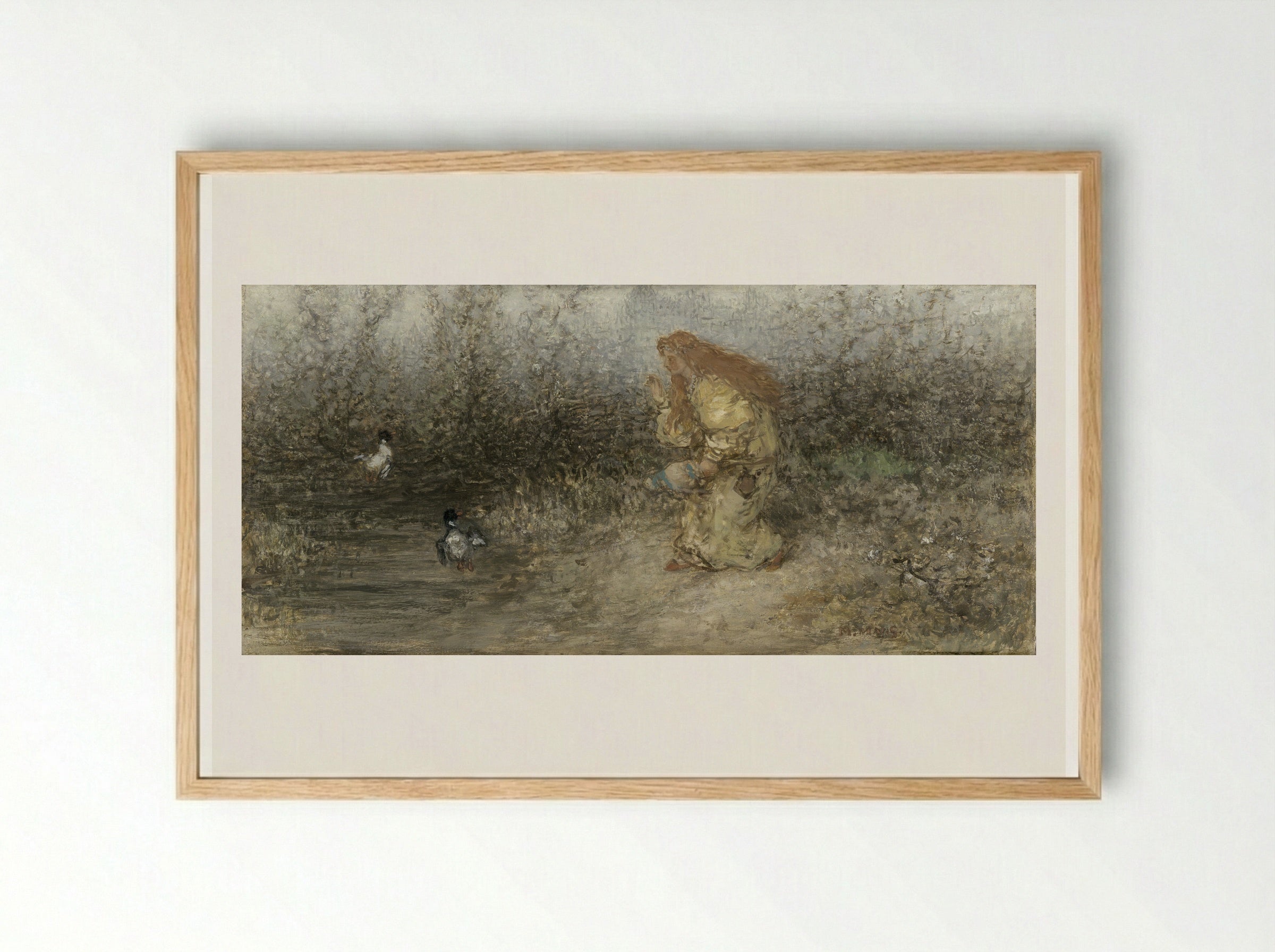 Sprookje (Fairy Tale) - Matthijs Maris - Framed Print Wood
