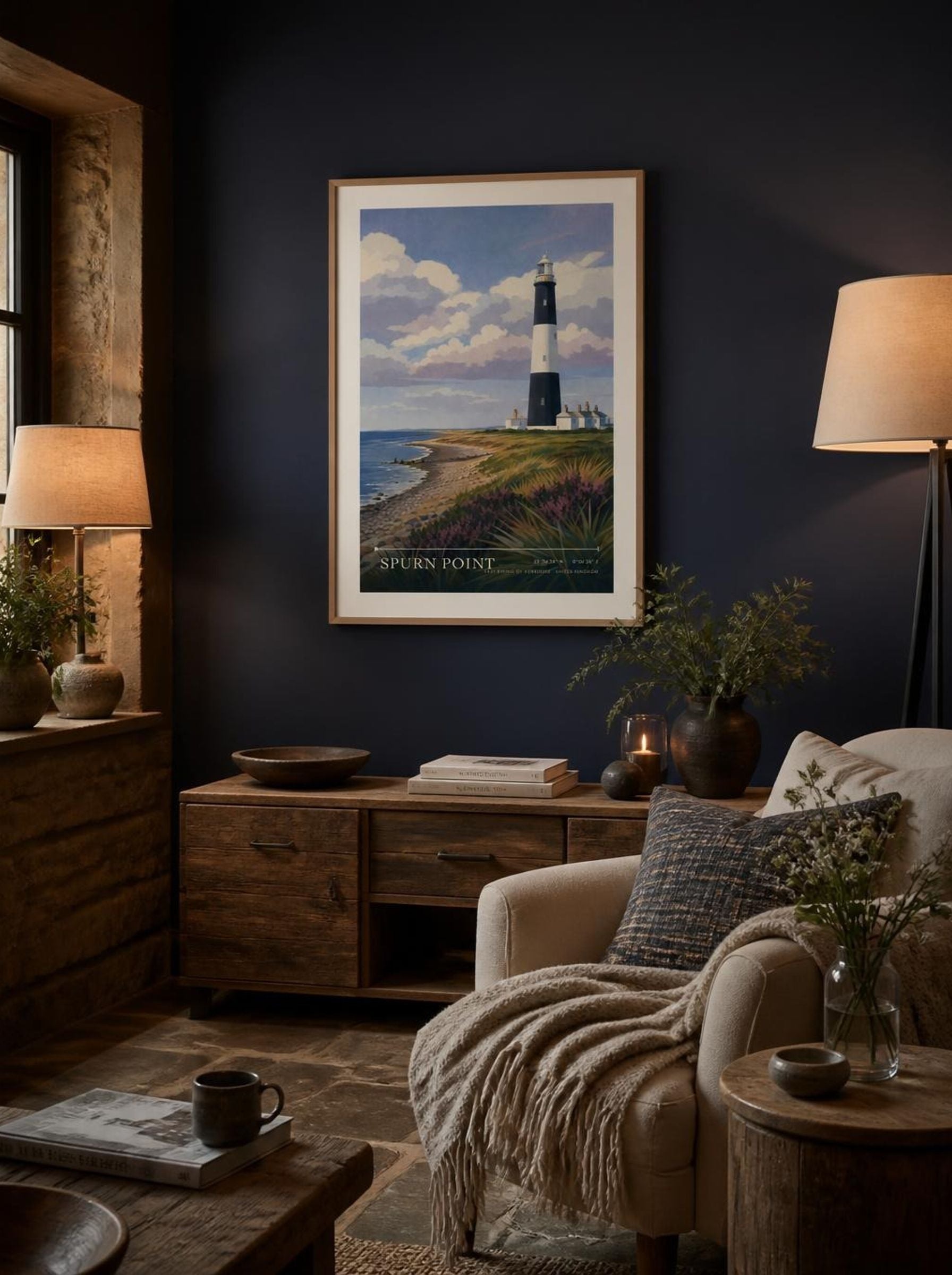 Spurn Point East Riding of Yorkshire United Kingdom Travel Poster - Lifestyle