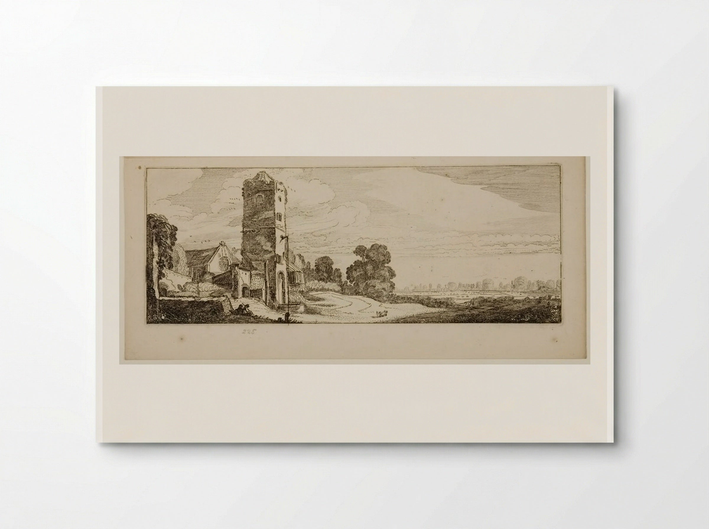 Square Tower and Church - Jan van de Velde II - Poster