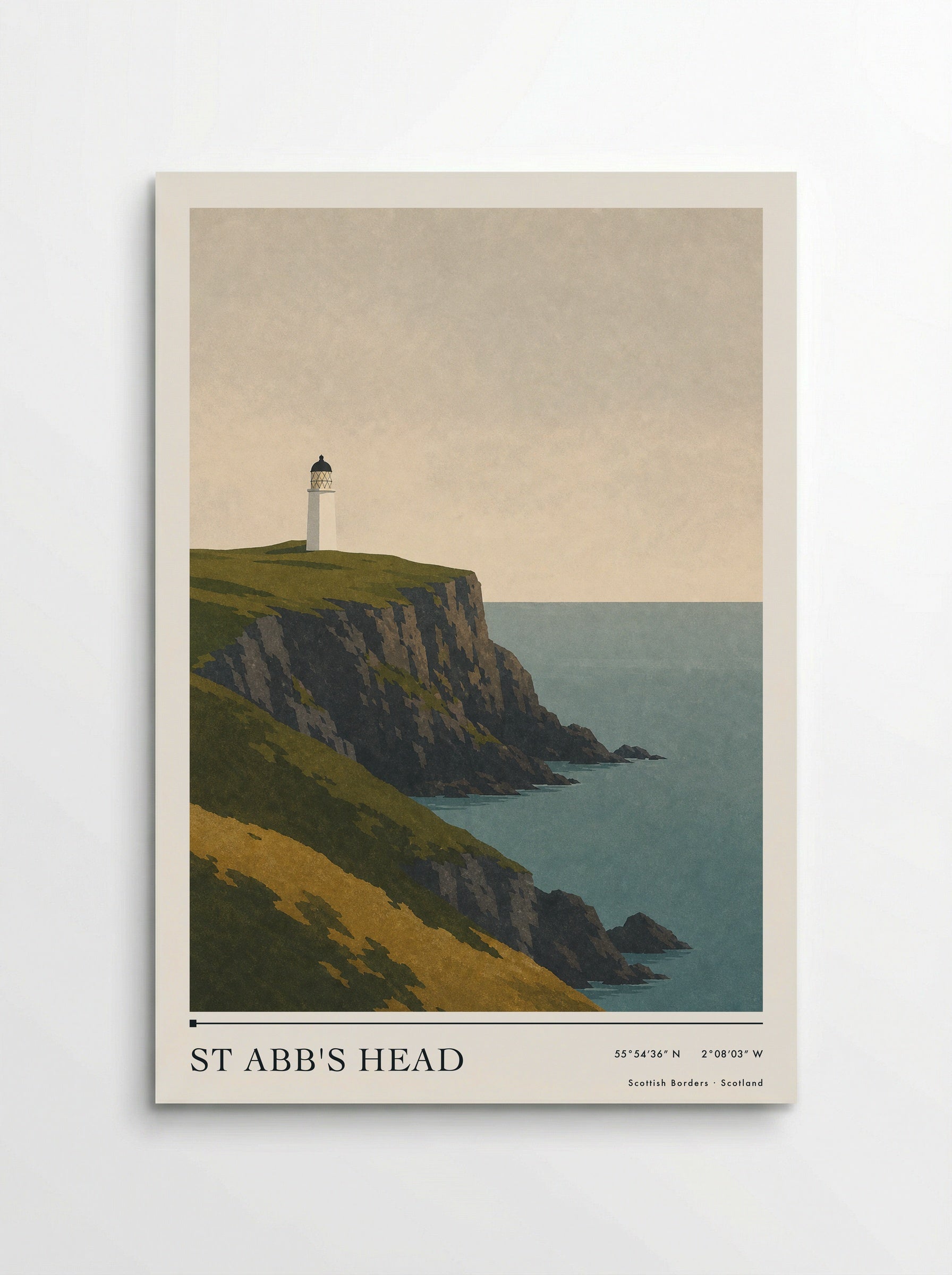 St Abb's Head Travel Poster Artwork - Poster