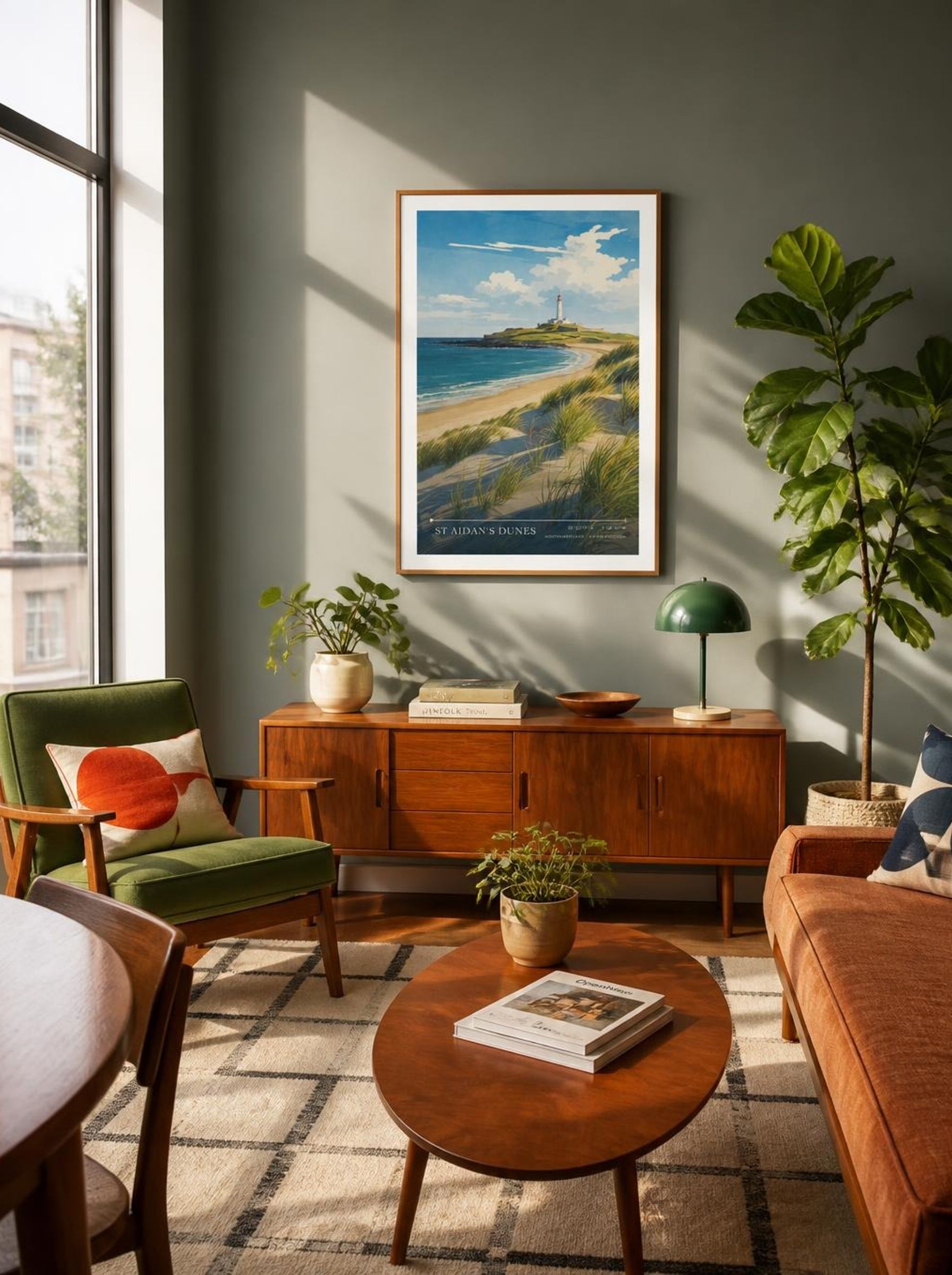 St Aidan's Dunes Northumberland United Kingdom Travel Poster - Lifestyle