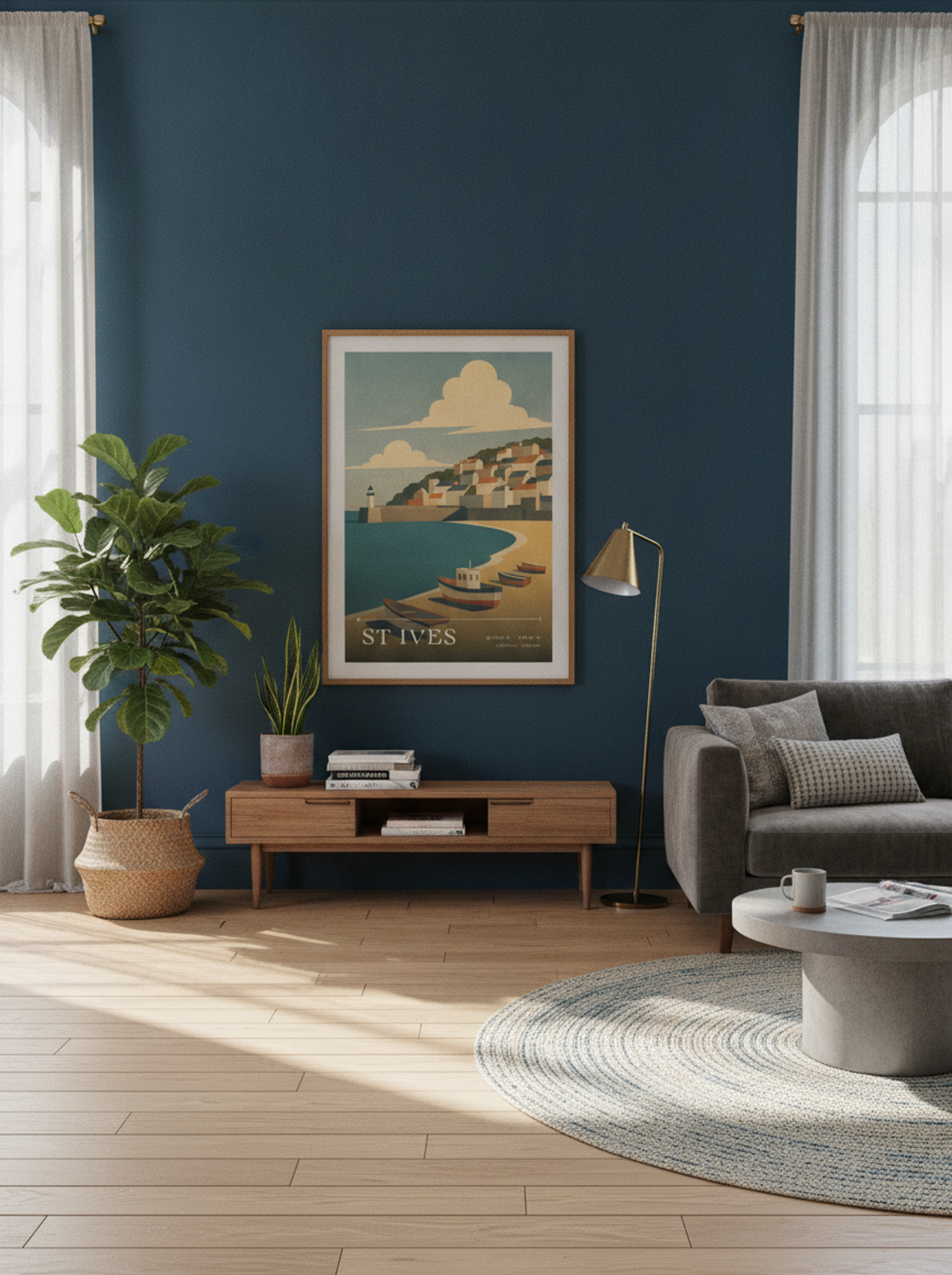 St Ives Cornwall Travel Poster - Lifestyle