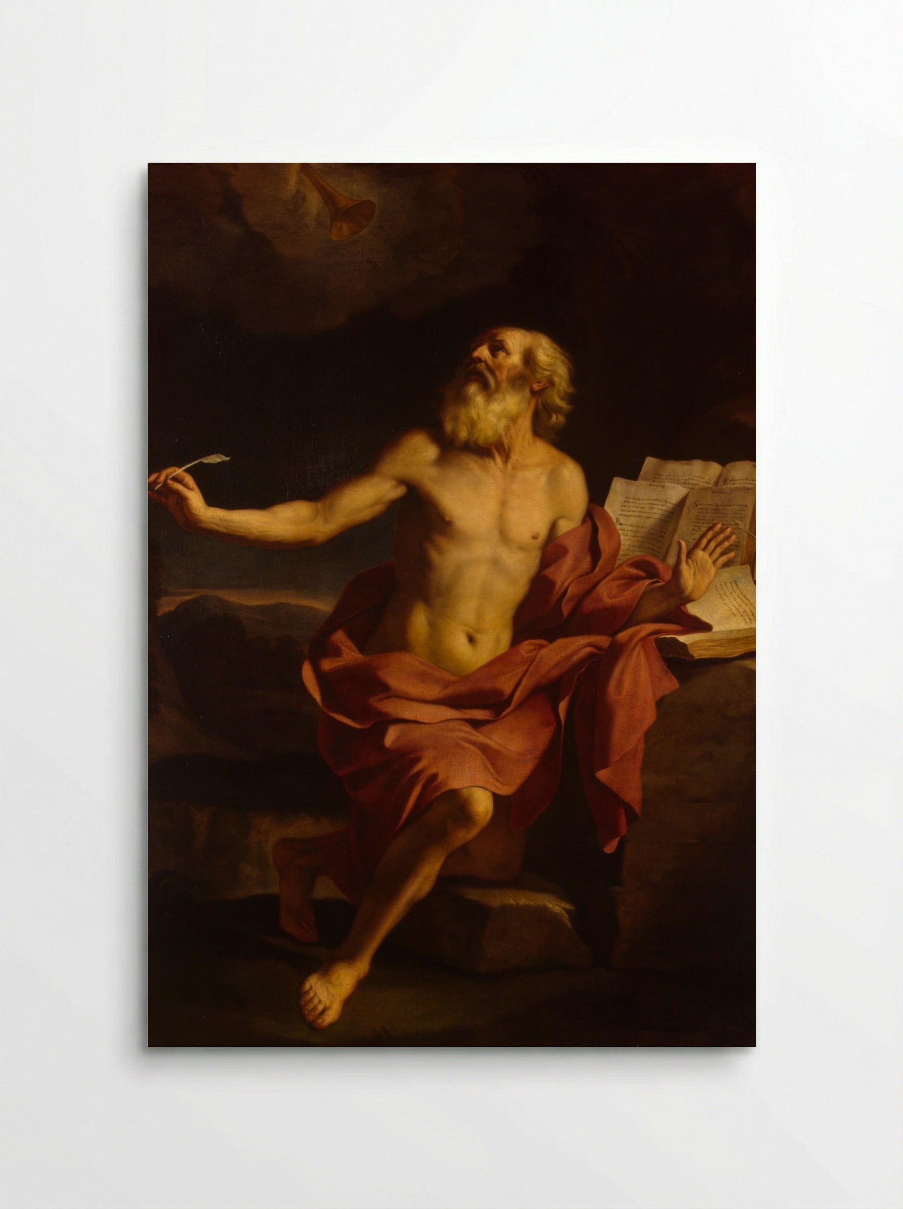 St Jerome in the Wilderness - Guercino - Poster