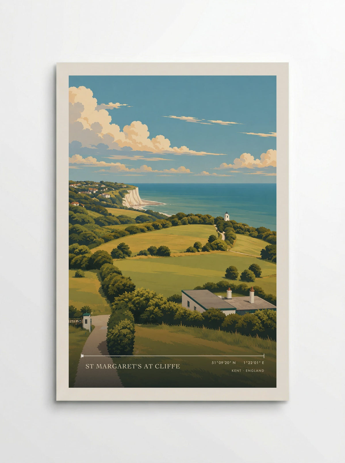 St Margaret's at Cliffe, Kent | Travel Poster - Poster