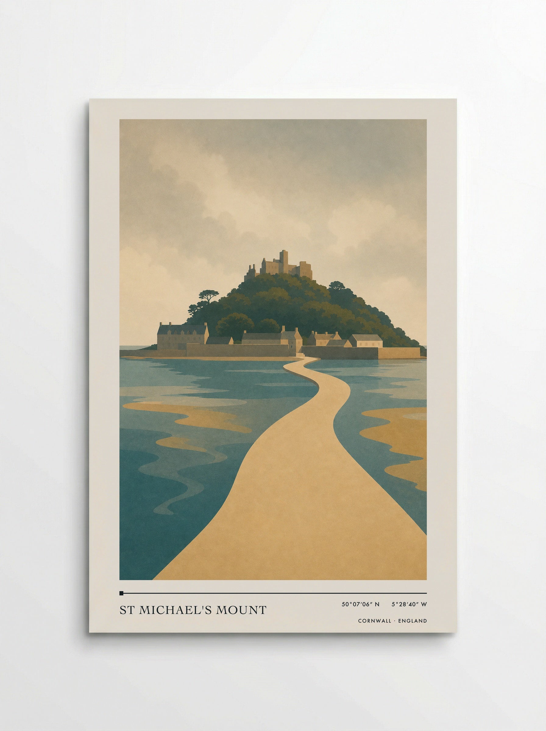 St Michael's Mount Travel Poster Artwork - Poster
