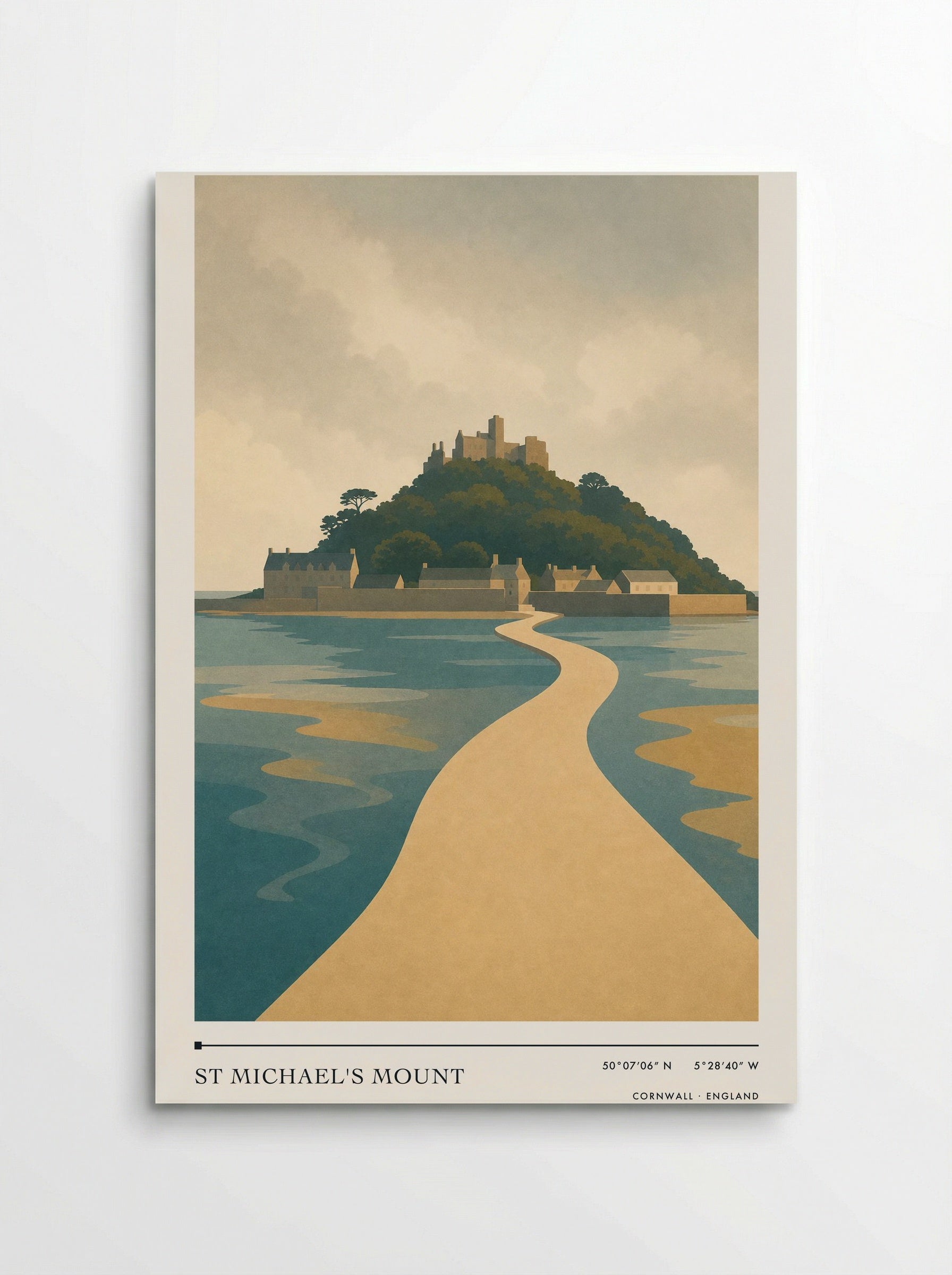 St Michael's Mount Travel Poster Artwork - Poster