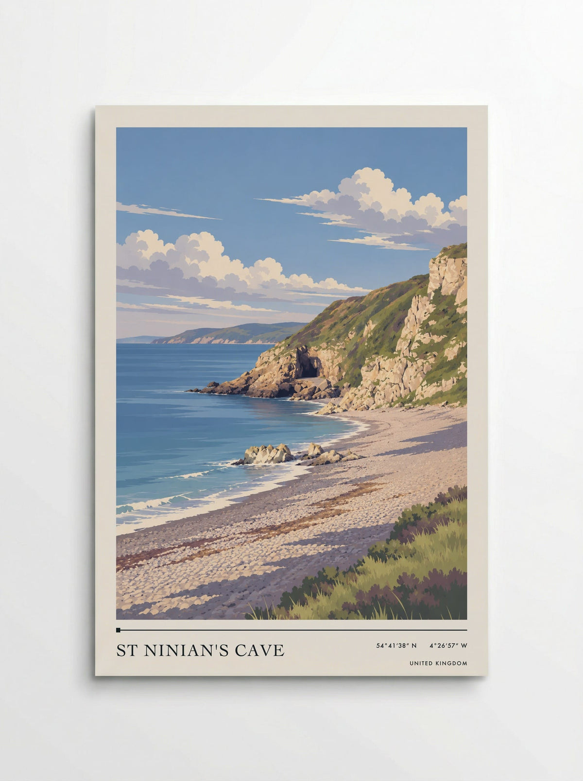 St Ninian's Cave | Travel Poster - Poster