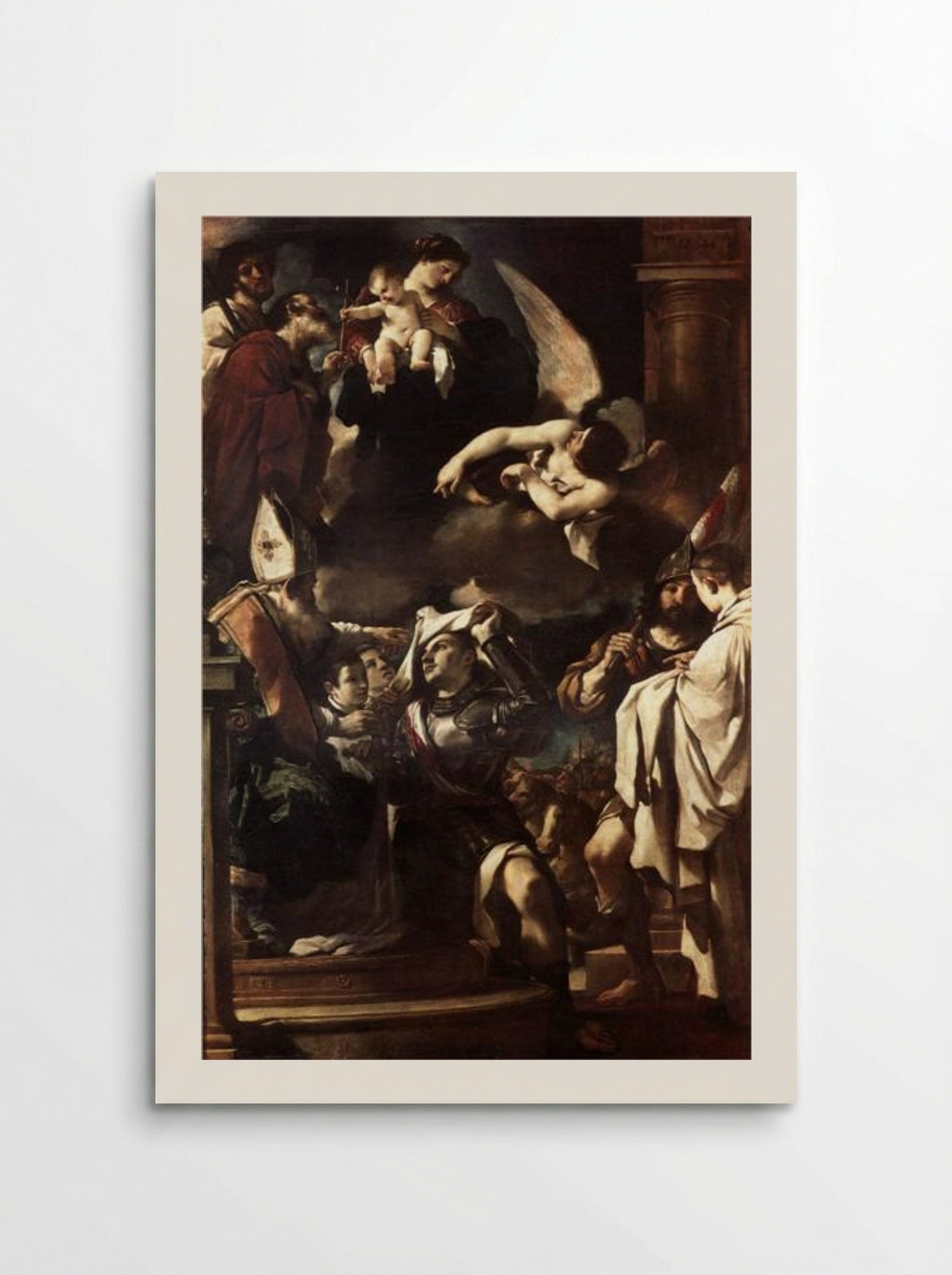St William of Aquitaine Receiving the Cowl - Guercino - Poster