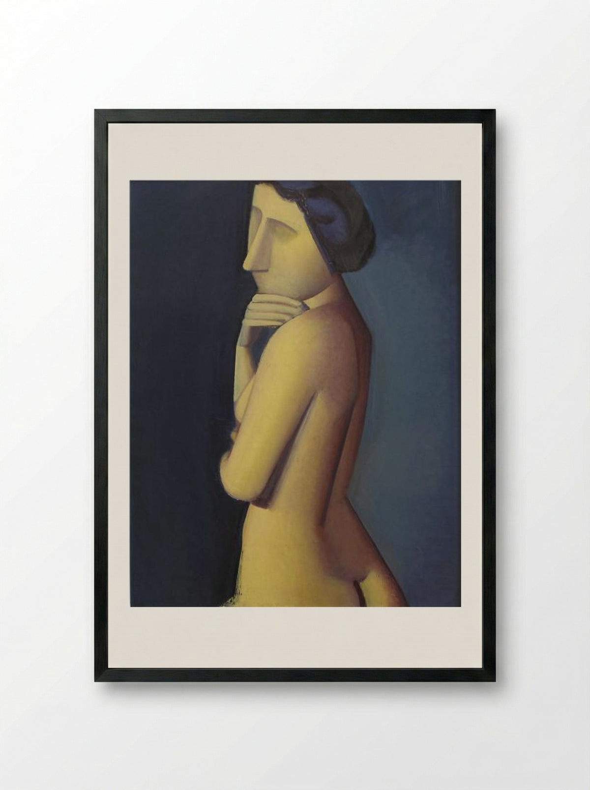 Stående Model - Vilhelm Lundstrøm - Framed Print Black