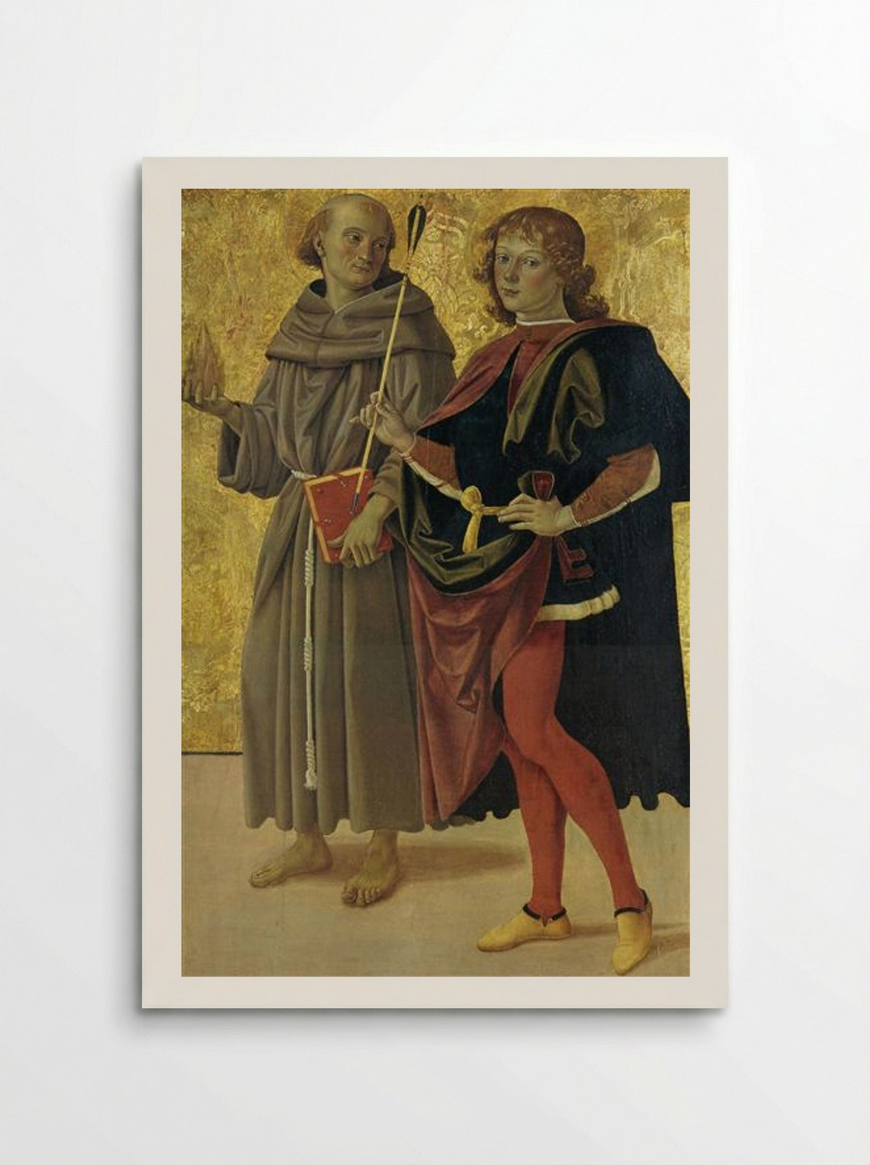 St. Anthony of Padua and St. Sebastian - Pietro Perugino - Poster