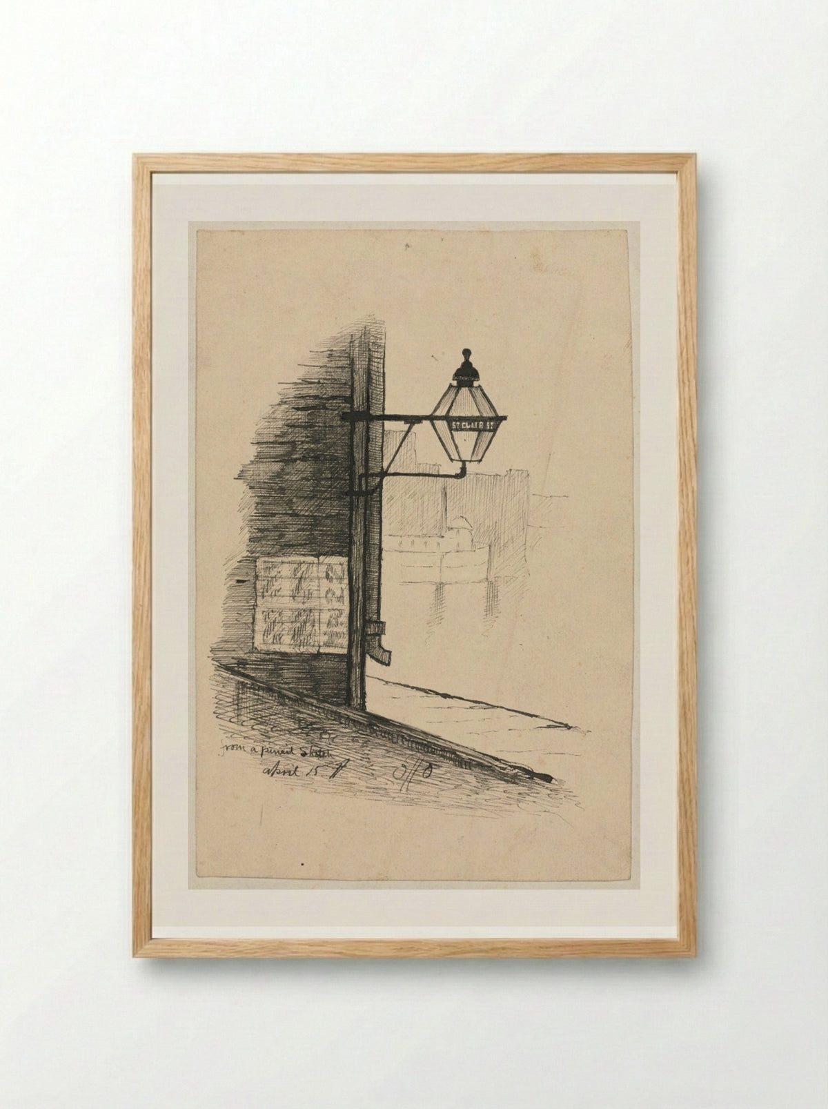 St. Clair Street, Cleveland - Otto H. Bacher - Framed Print Wood