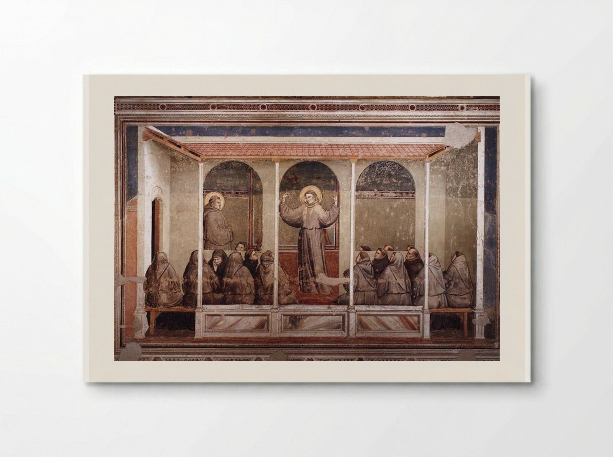 St. Francis Appears to St. Anthony in Arles - Giotto di Bondone - Poster