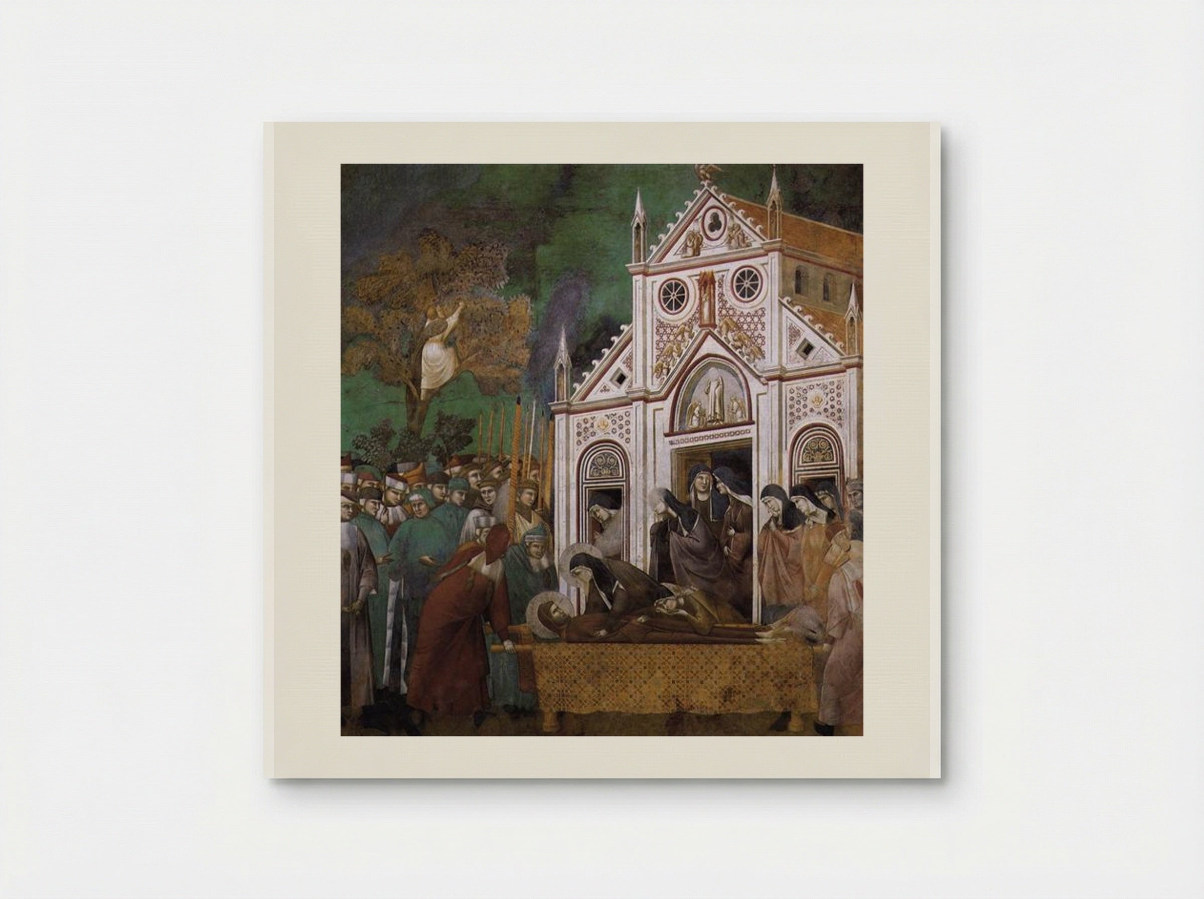 St. Francis Mourned by St. Clare - Giotto di Bondone - Poster