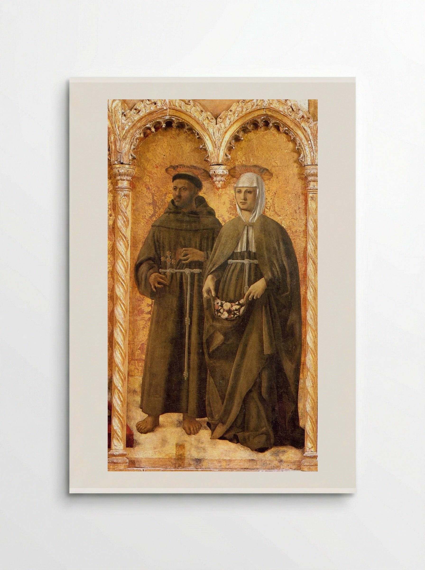 St. Francis and St. Elizabeth of Hungary - Piero della Francesca - Poster