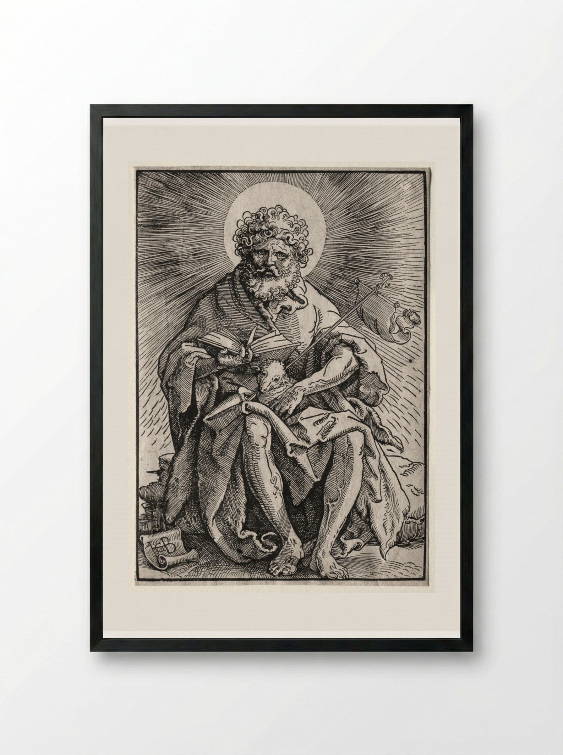 St. John the Baptist - Hans Baldung - Framed Print Black