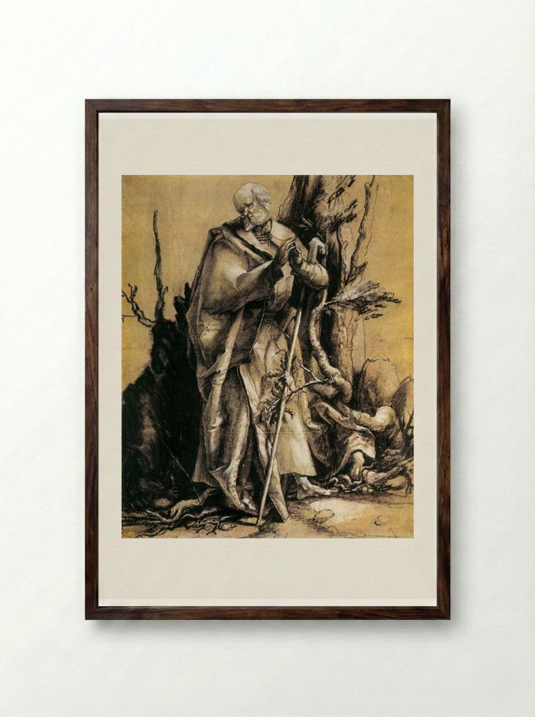 St. John in the Forest - Matthias Grünewald - Framed Print Dark Wood